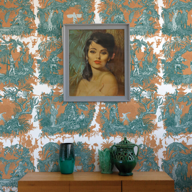 chinoiserie toile wallpaper by timorous beasties on adorn.house
