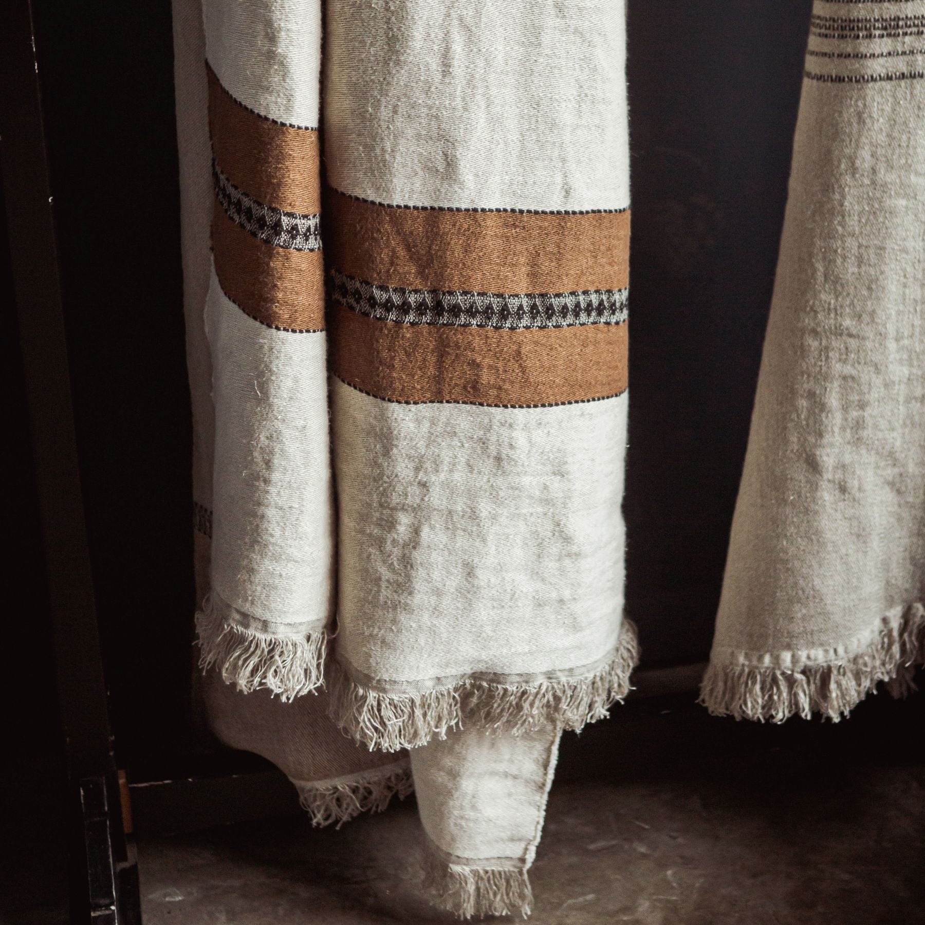 etienne throw blanket belgian linen by libeco on adorn.house