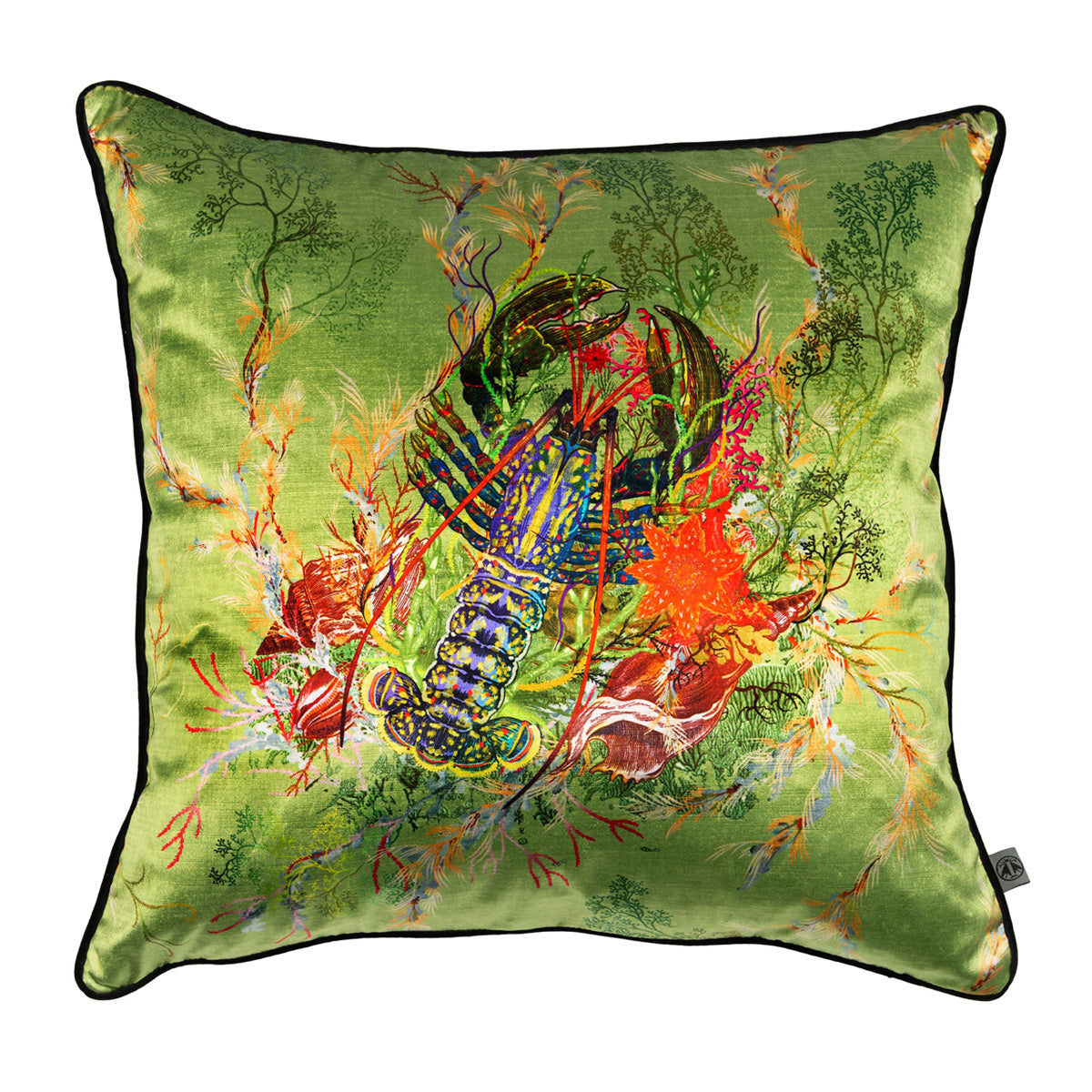 lobster velvet cushion, timorous beasties, accessories | pillows and cushions, - adorn.house