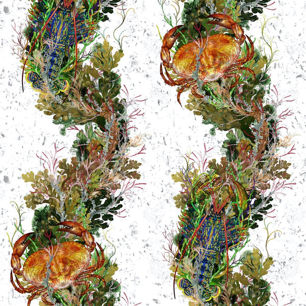 crab & lobster cork wallpaper, timorous beasties, wallpaper, - adorn.house