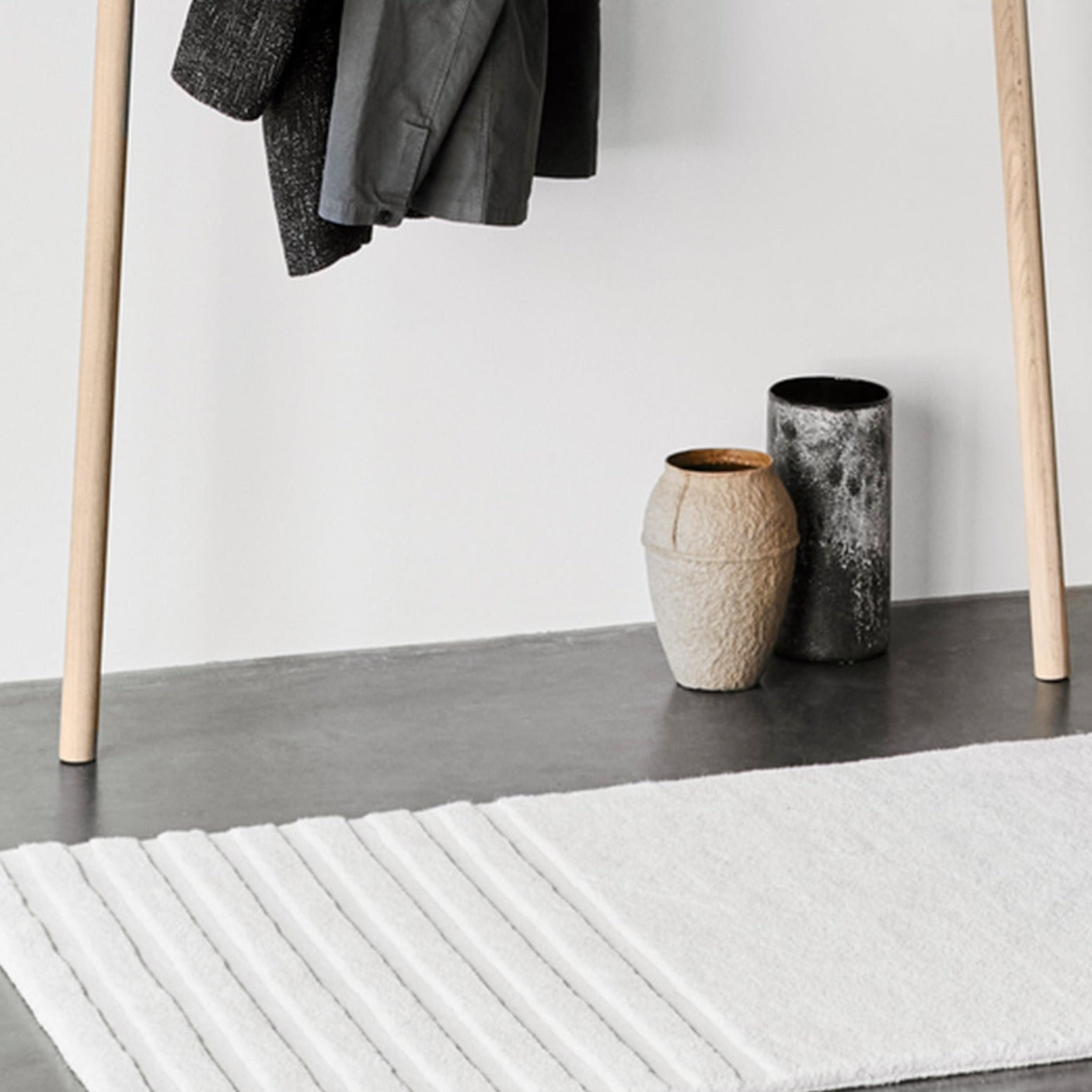 kyoto rug 80 x 200 cm off white by woud at adorn.house