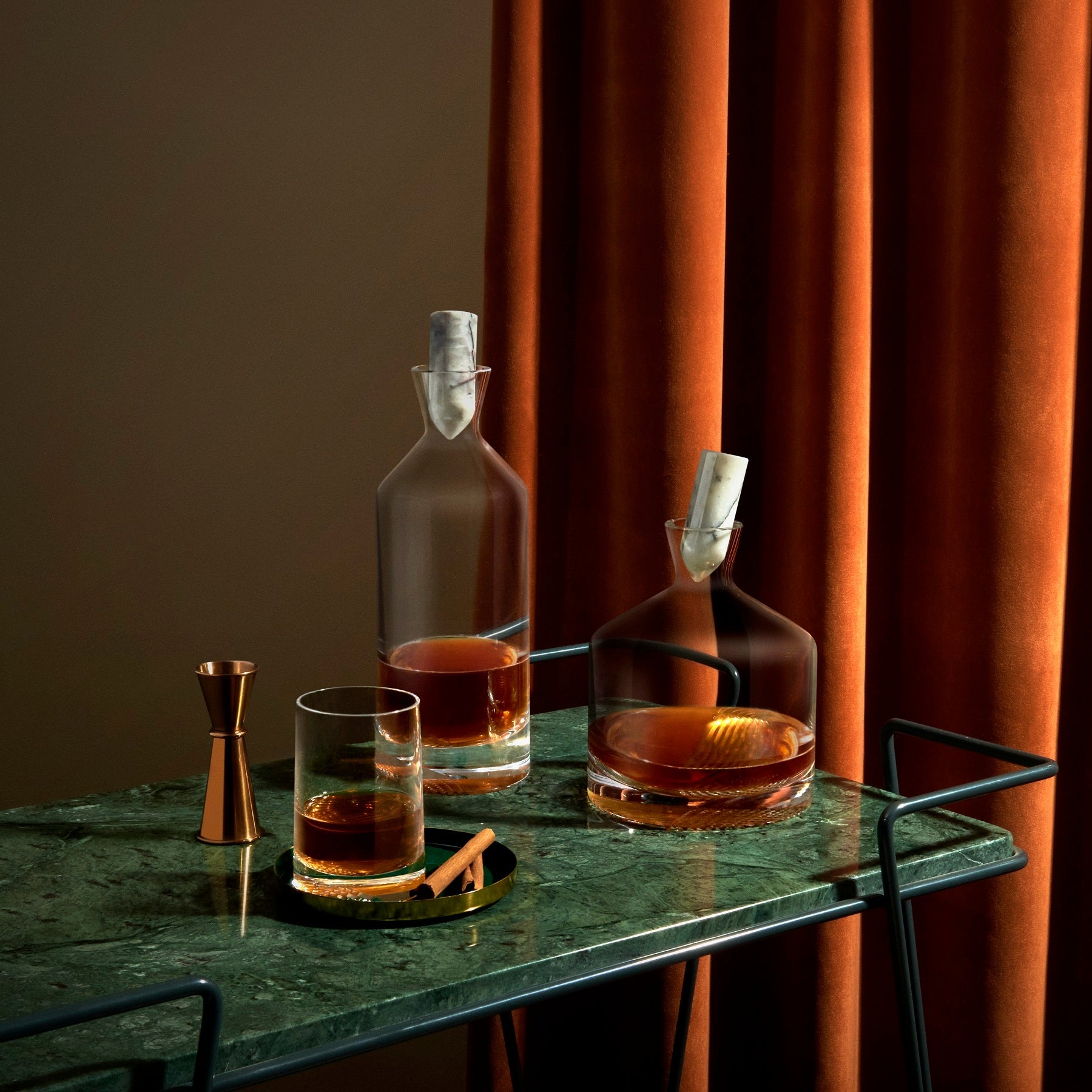 lead free unique design whisky glasses