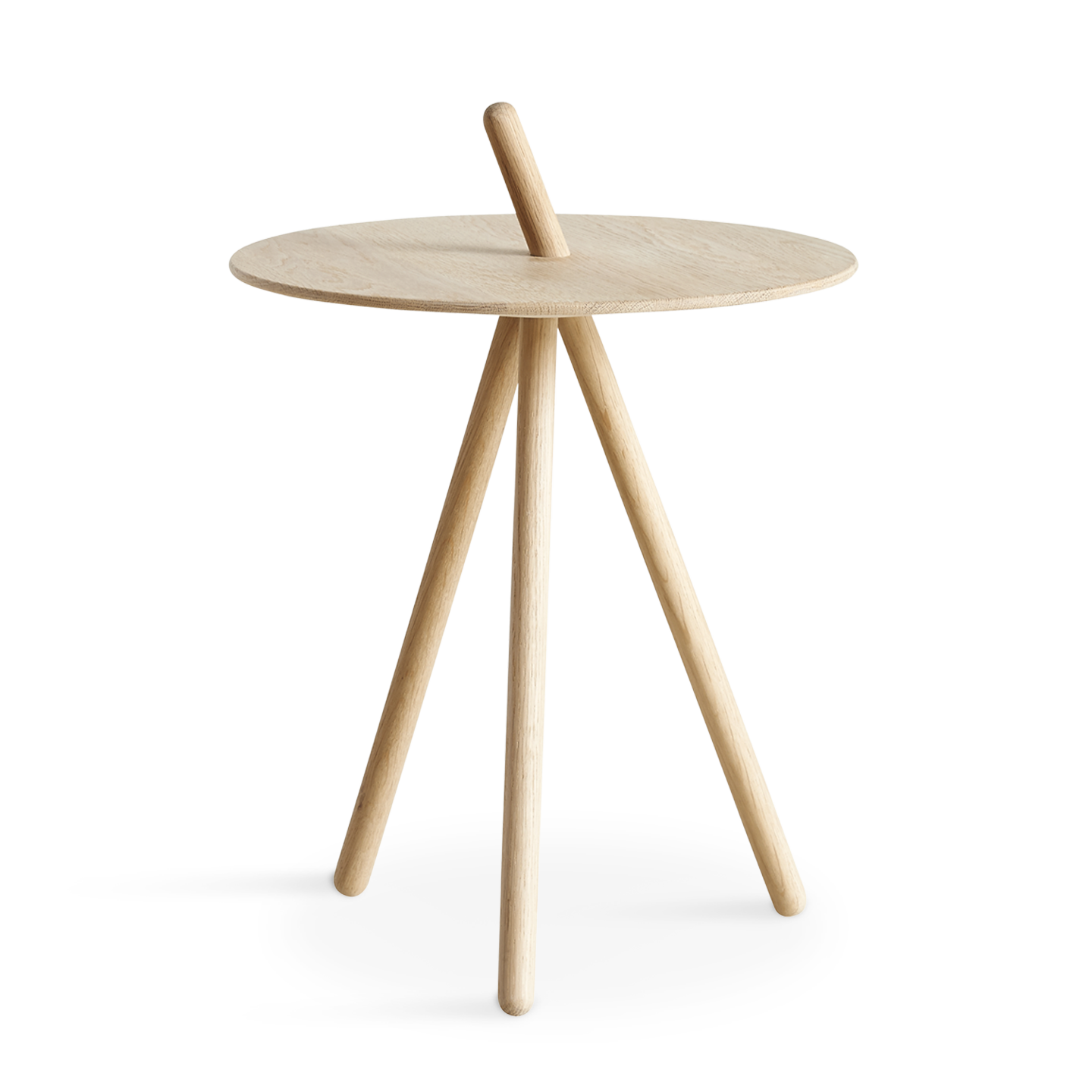 come here side table - white pigmented oak by woud at adorn.house