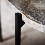 la terra occasional table large grey melange by woud at adorn.house
