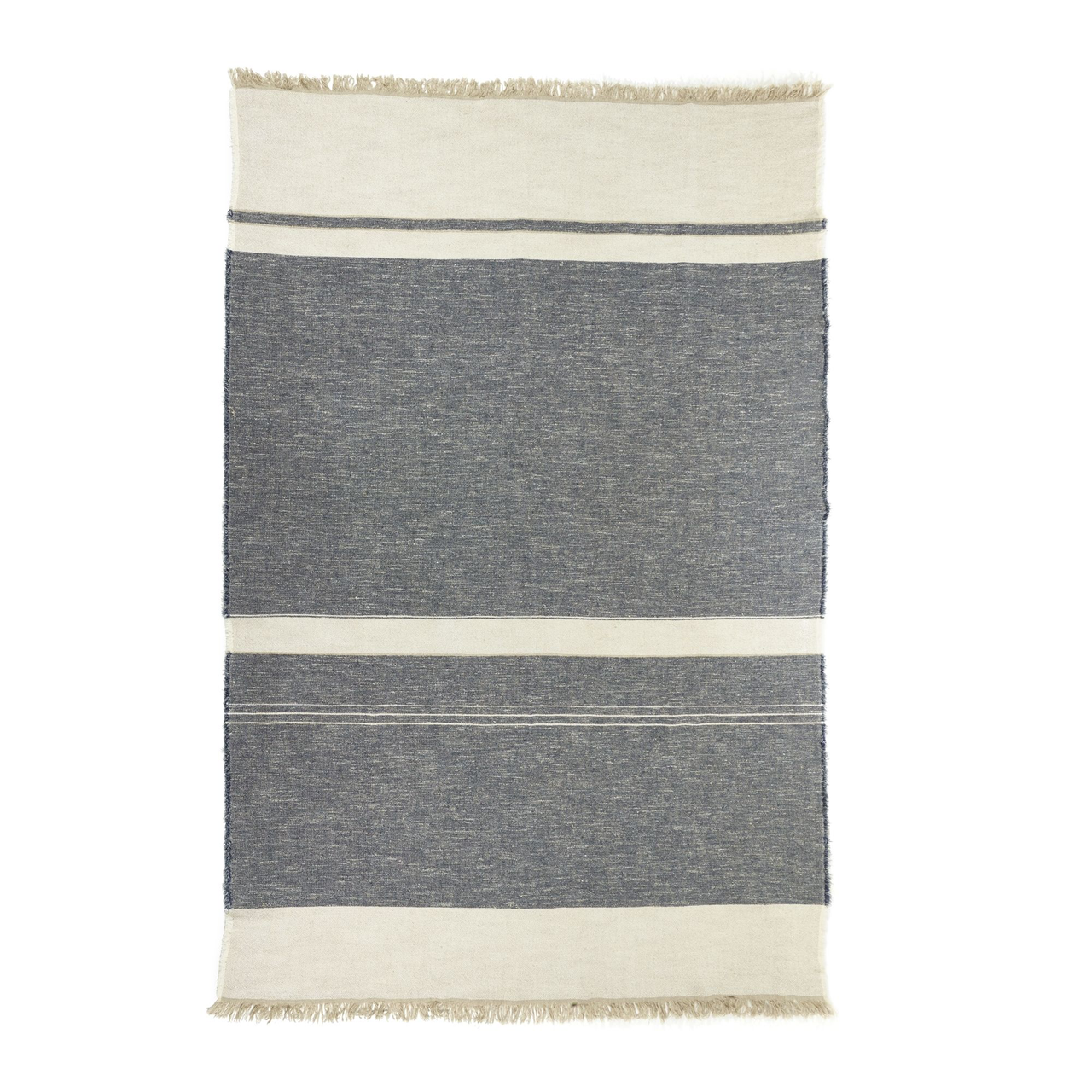 north sea stripe throw, libeco, blanket | throw, - adorn.house