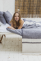 north sea stripe throw, libeco, blanket | throw, - adorn.house