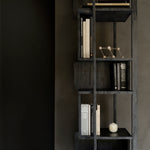 abstract column by Ethnicraft at adorn.house teak black