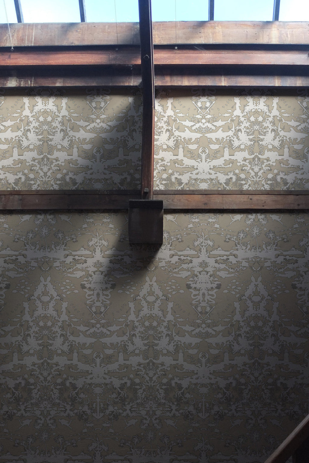 marine toile wallpaper by timorous beasties on adorn.house
