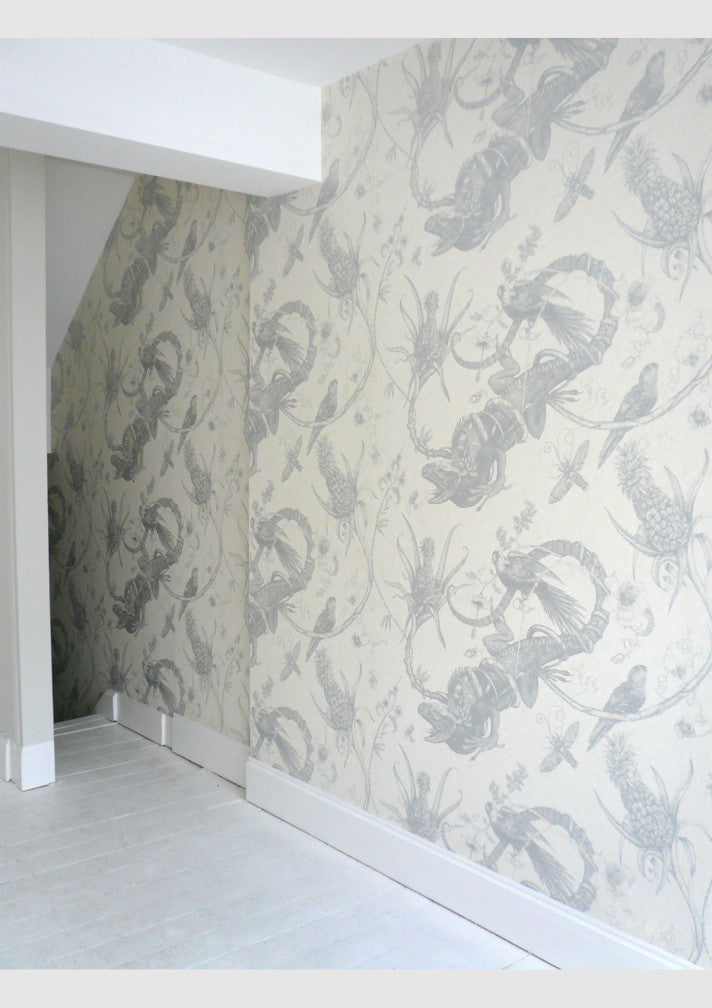 superwide iguana wallpaper by timorous beasties on adorn.house