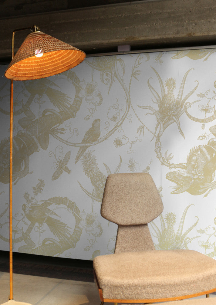 superwide iguana wallpaper by timorous beasties on adorn.house
