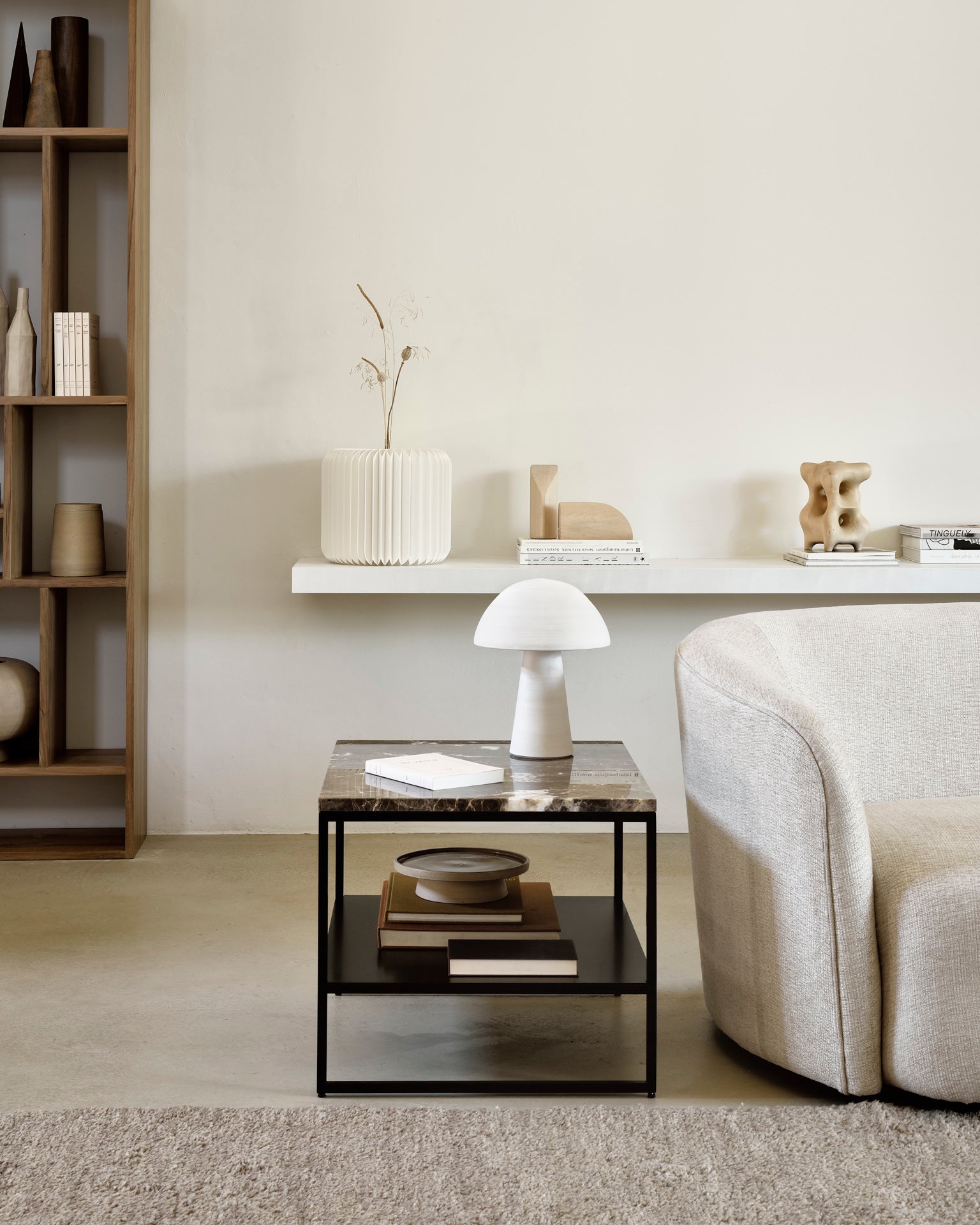 stone side table by ethnicraft at adorn.house