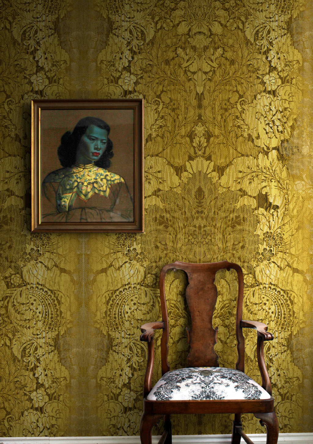 studio damask wallpaper by timorous beasties on adorn.house