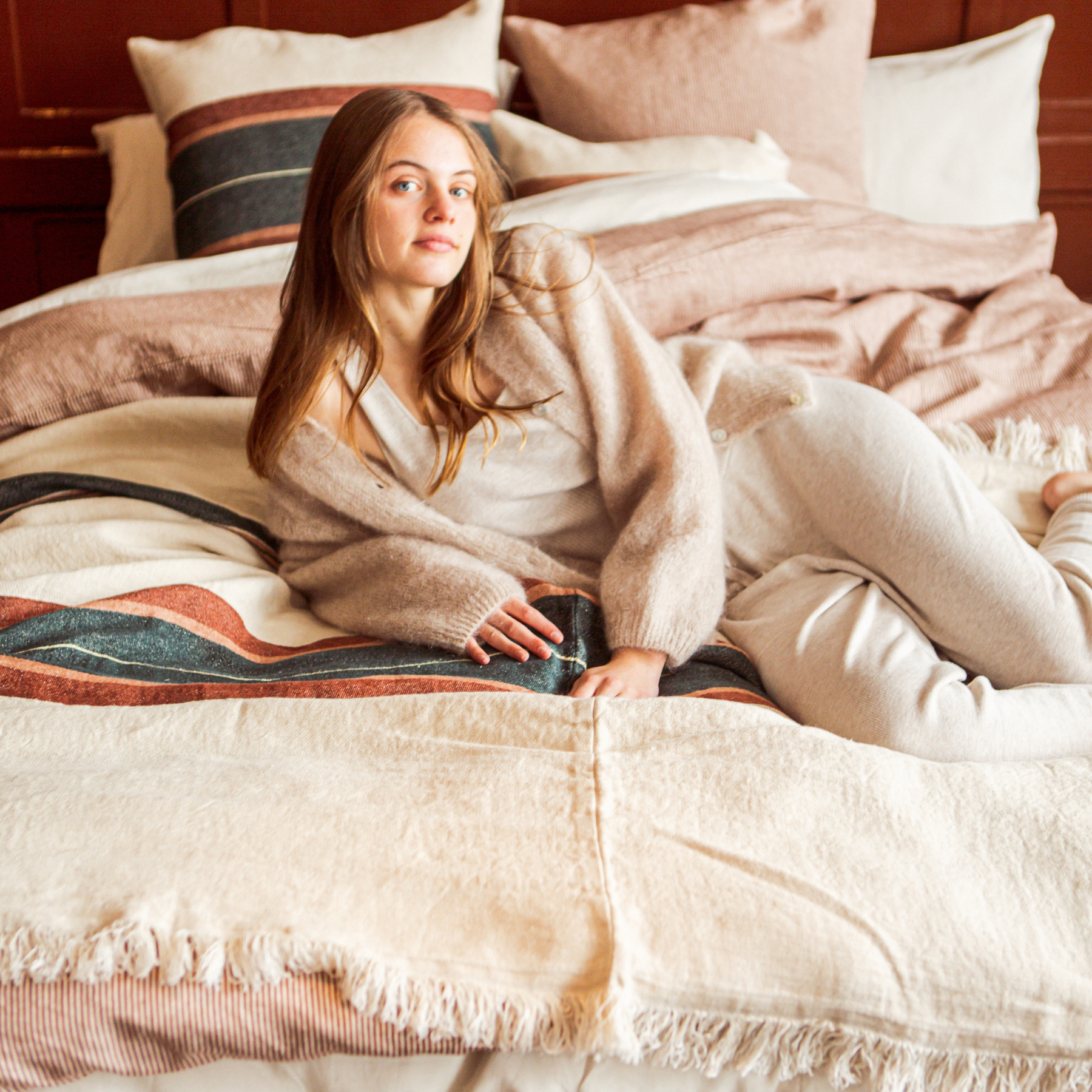 lys linen coverlet by libeco on adorn.house