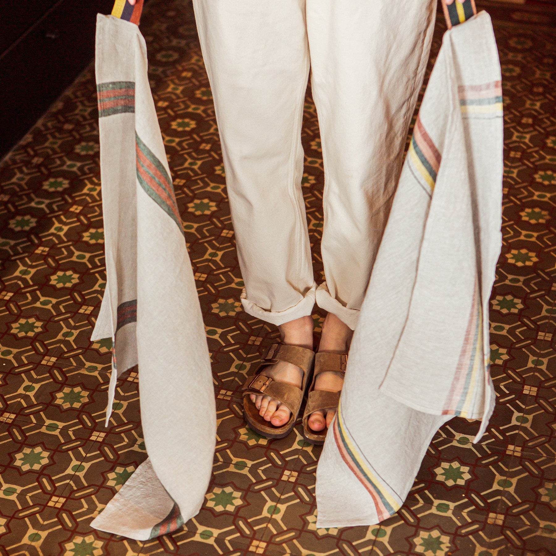 dock tea towel belgian linen by libeco on adorn.house