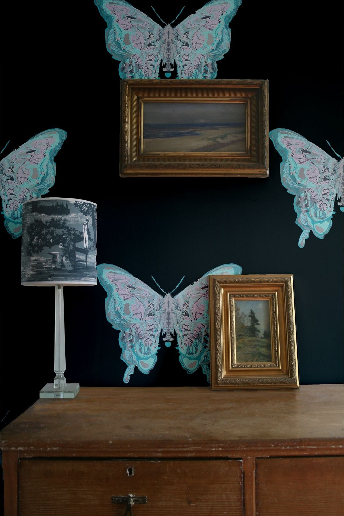 butterfly hand print wallpaper by timorous beasties on adorn.house