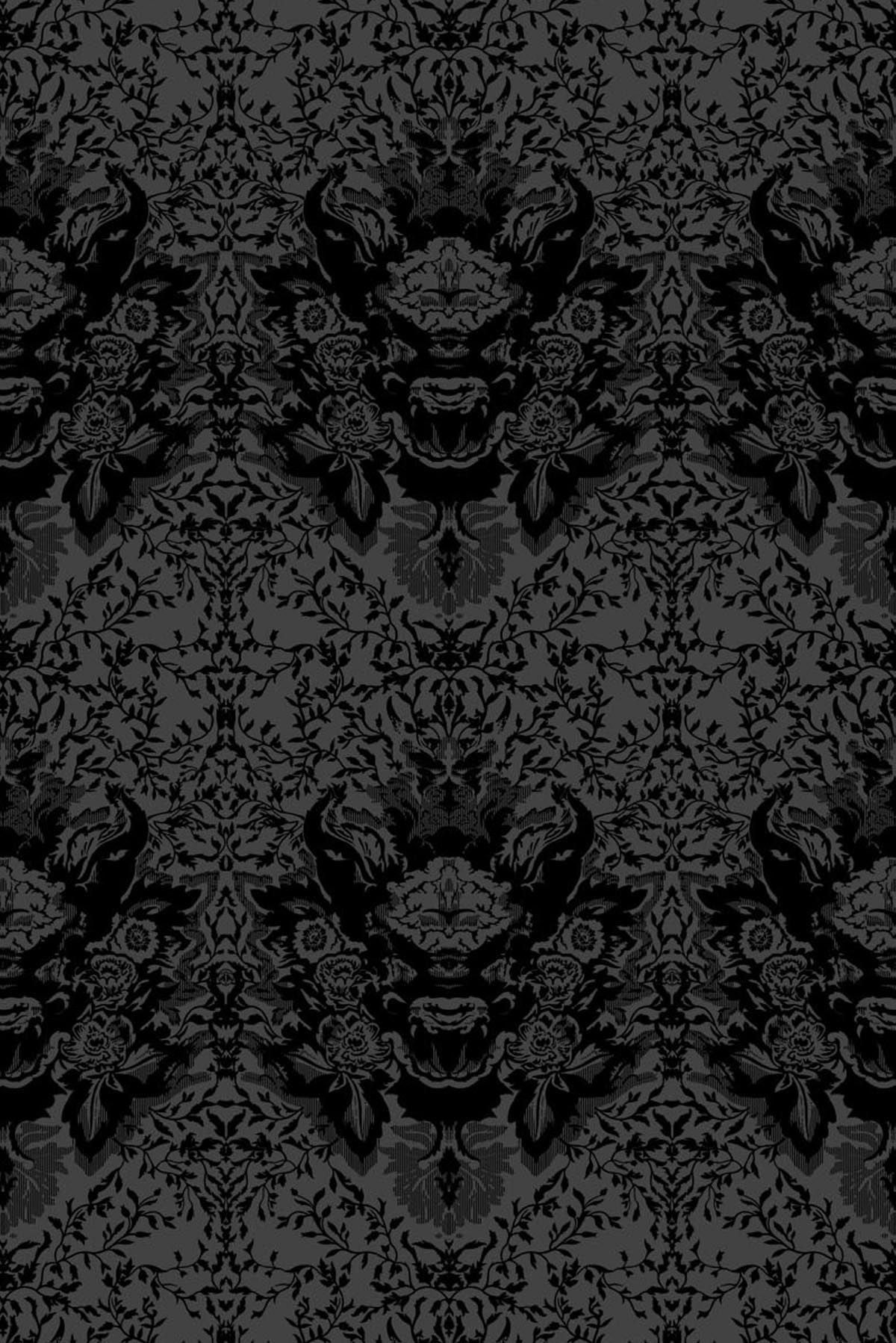 devil damask flock wallpaper by timorous beasties on adorn.house