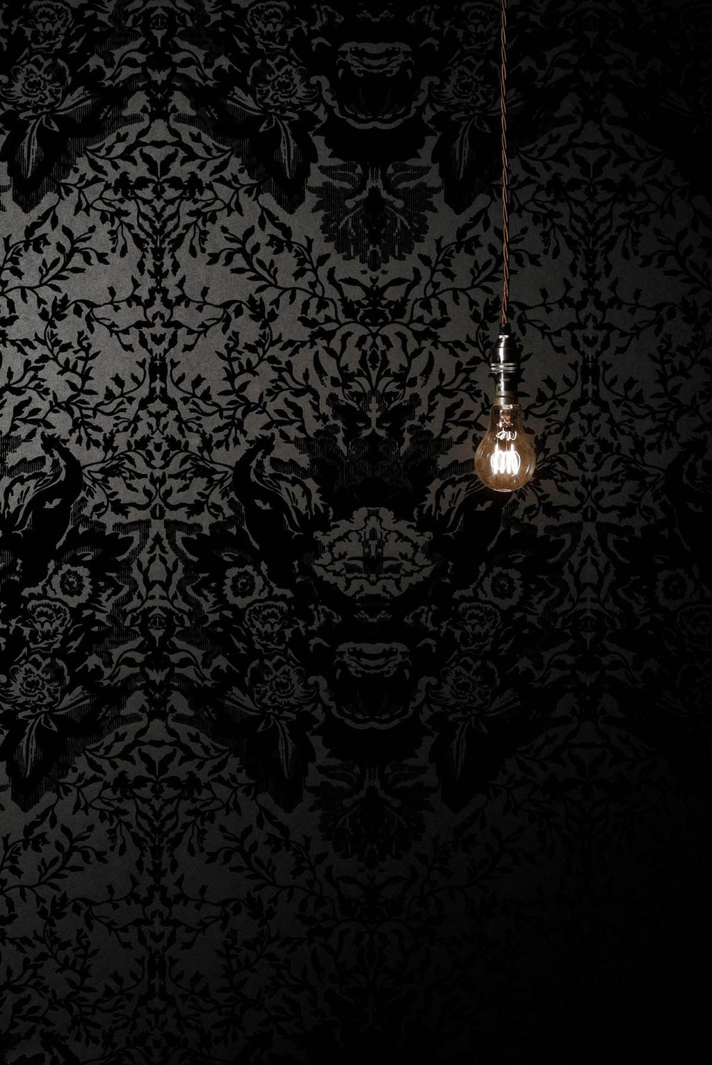 devil damask flock wallpaper by timorous beasties on adorn.house