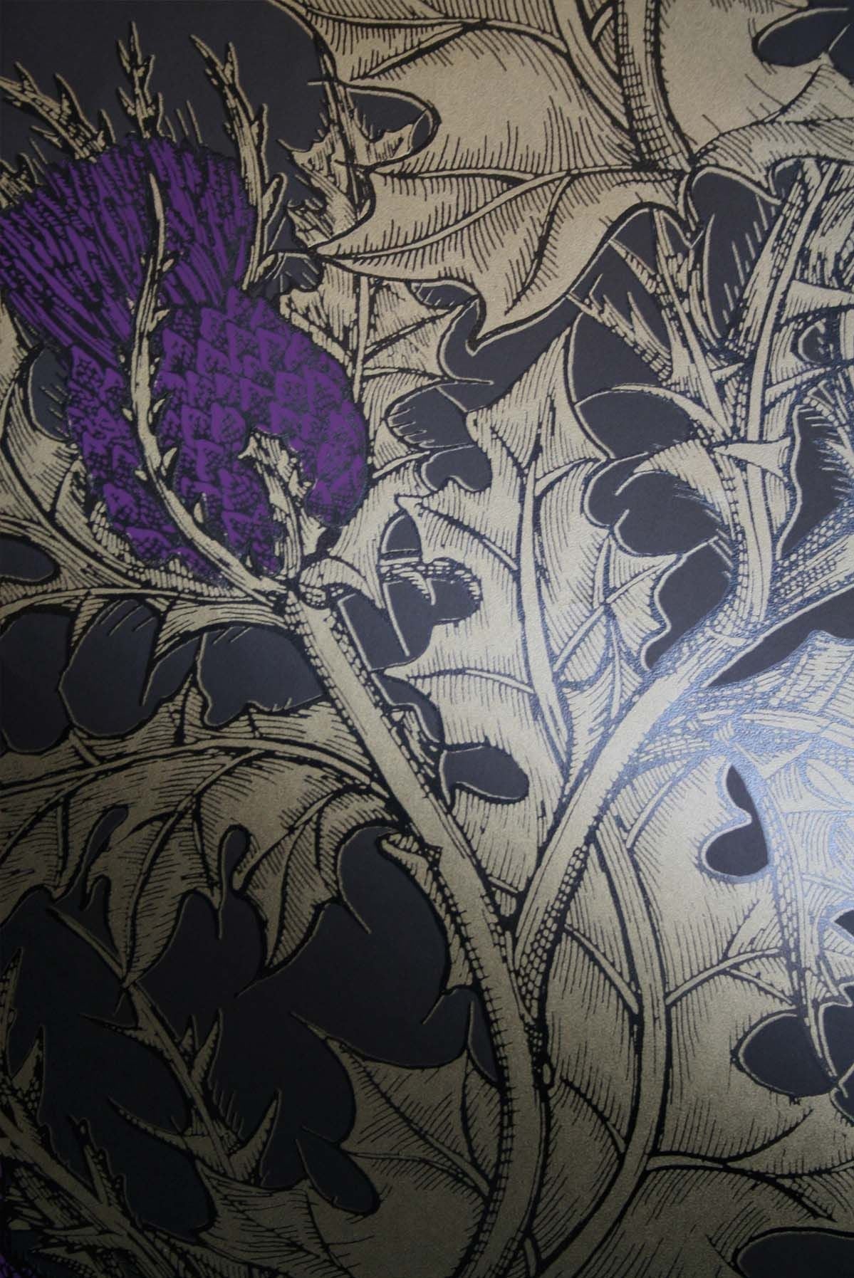 grand thistle hand print  wallpaper by timorous beasties on adorn.house
