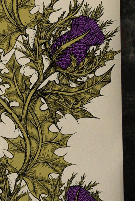 grand thistle hand print  wallpaper by timorous beasties on adorn.house