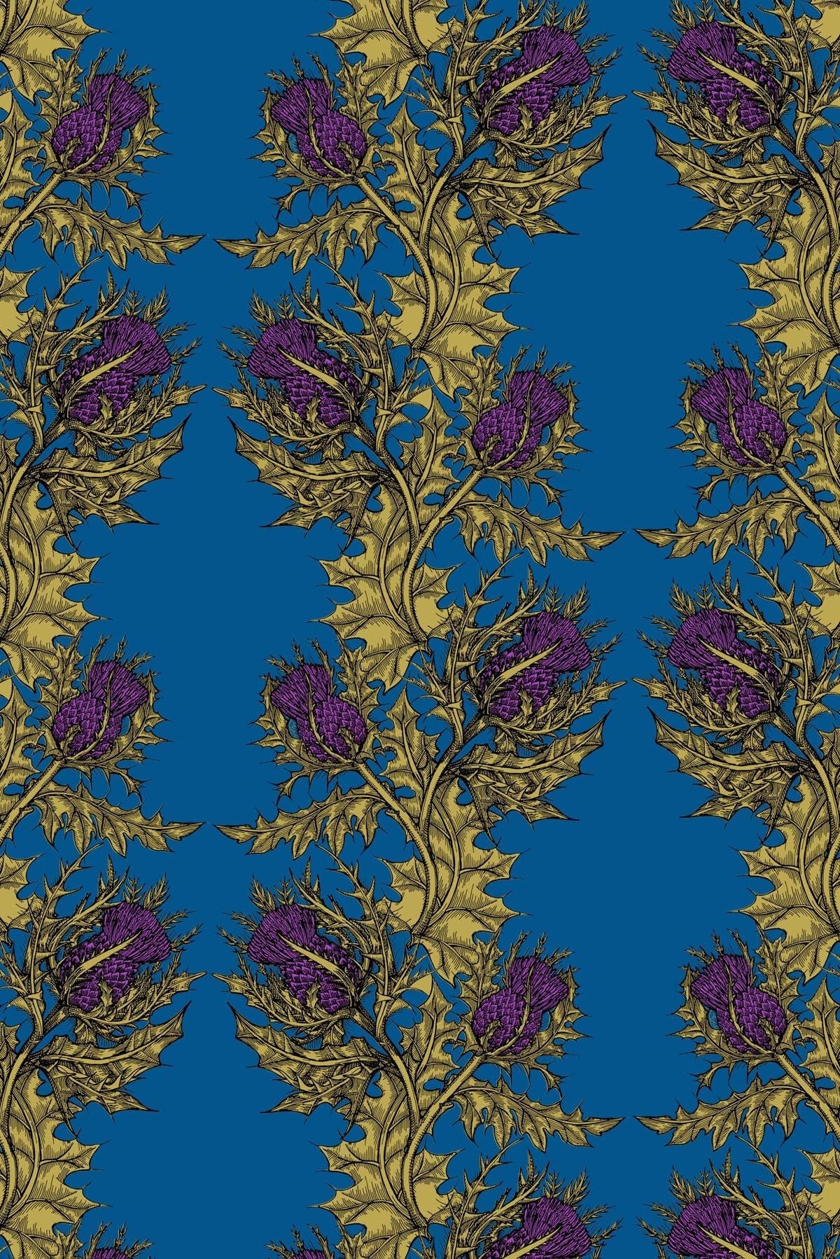 grand thistle hand print  wallpaper by timorous beasties on adorn.house