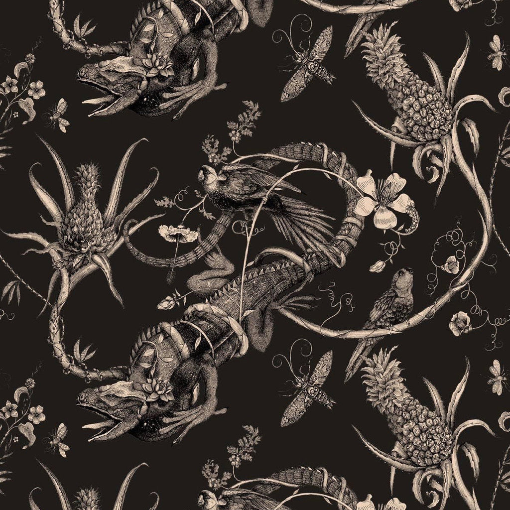 superwide iguana wallpaper by timorous beasties on adorn.house
