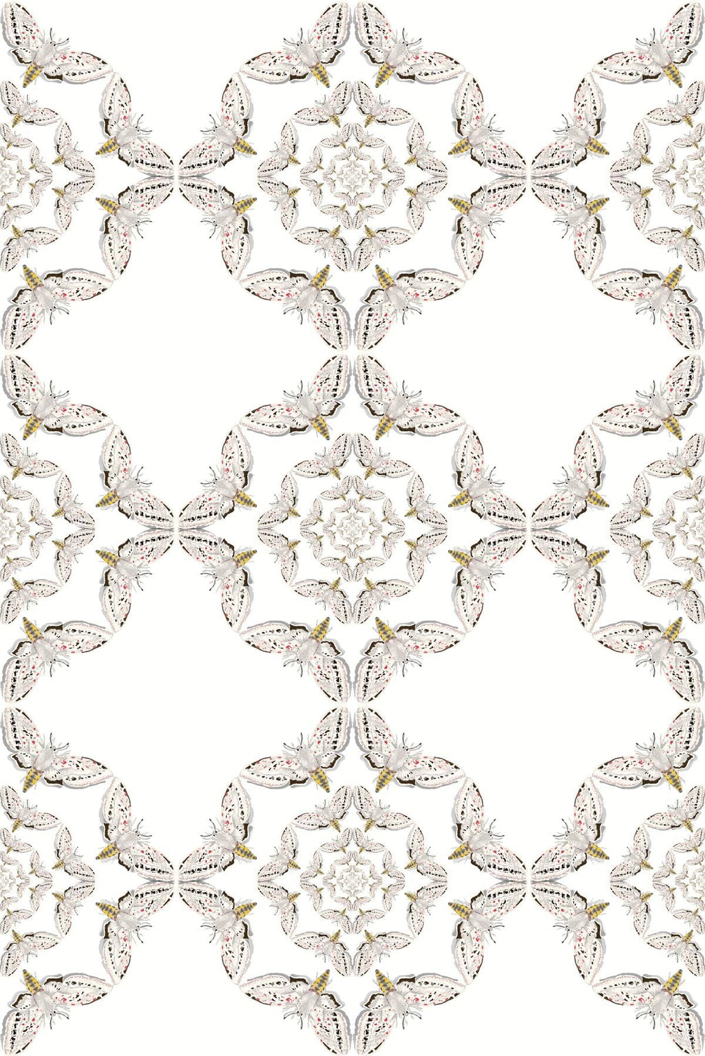 white moth circle wallpaper by timorous beasties on adorn.house