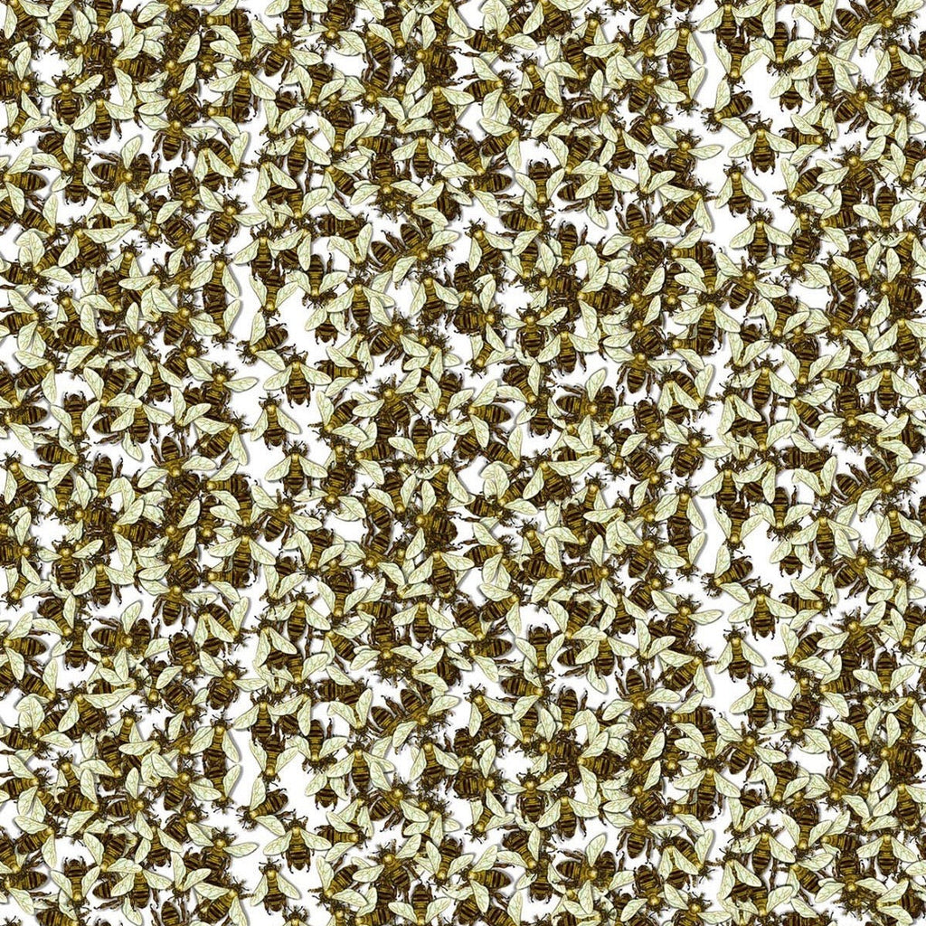 wild honey bee allover wallpaper by timorous beasties on adorn.house