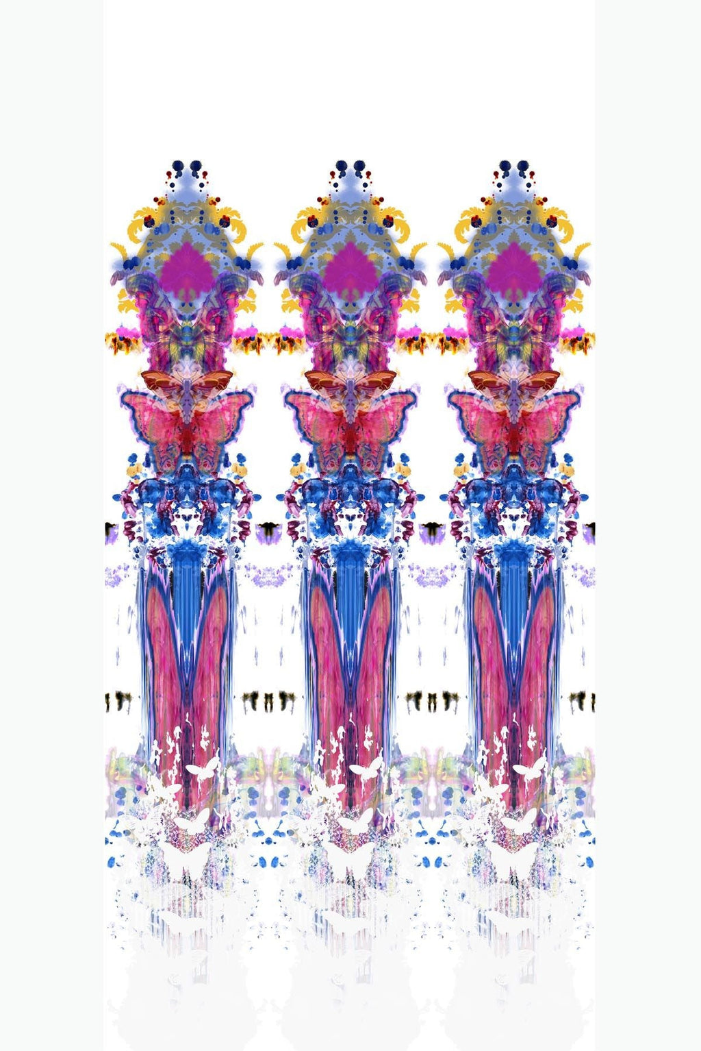 butterfly totem damask wallpaper by timorous beasties on adorn.house