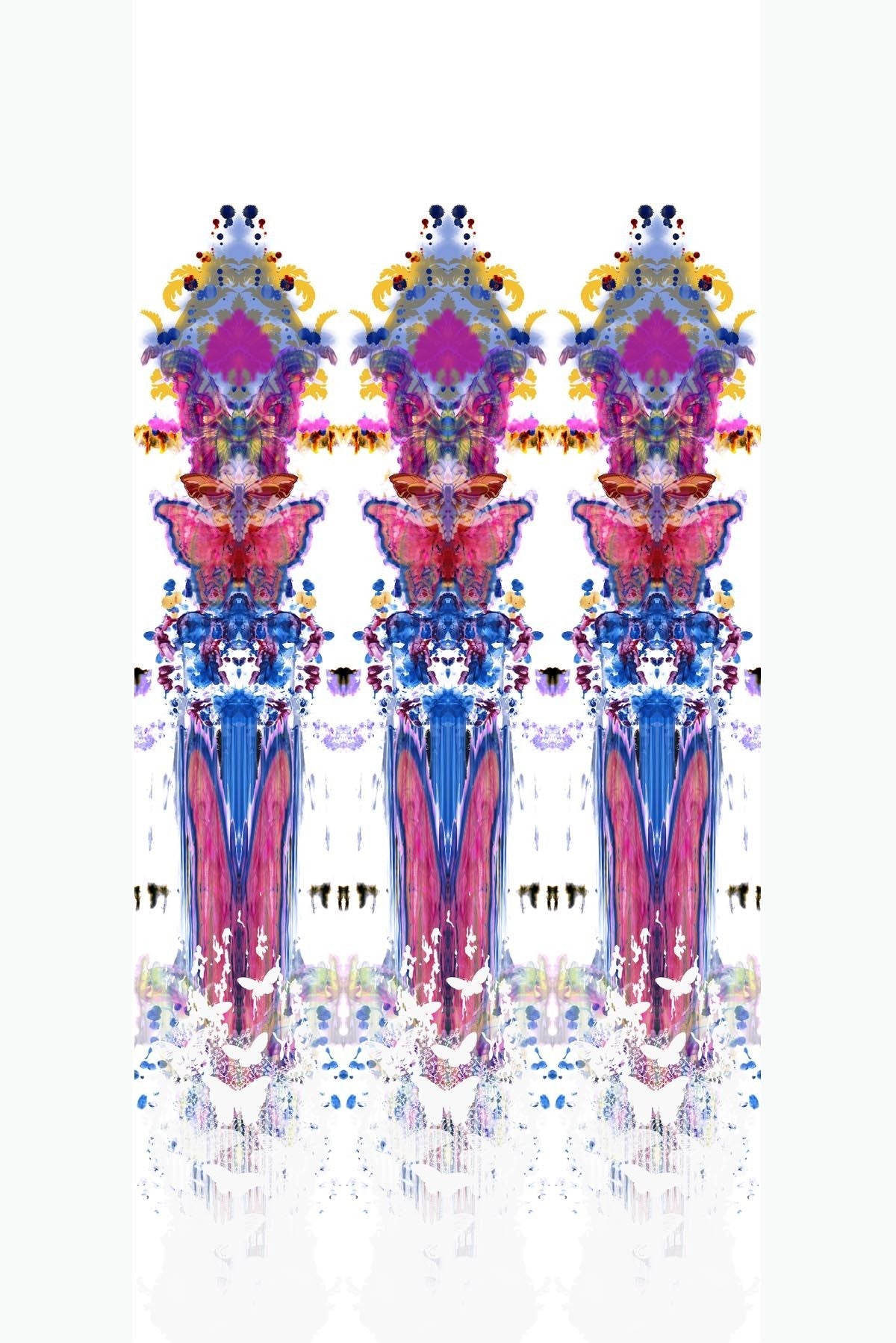 butterfly totem damask wallpaper by timorous beasties on adorn.house