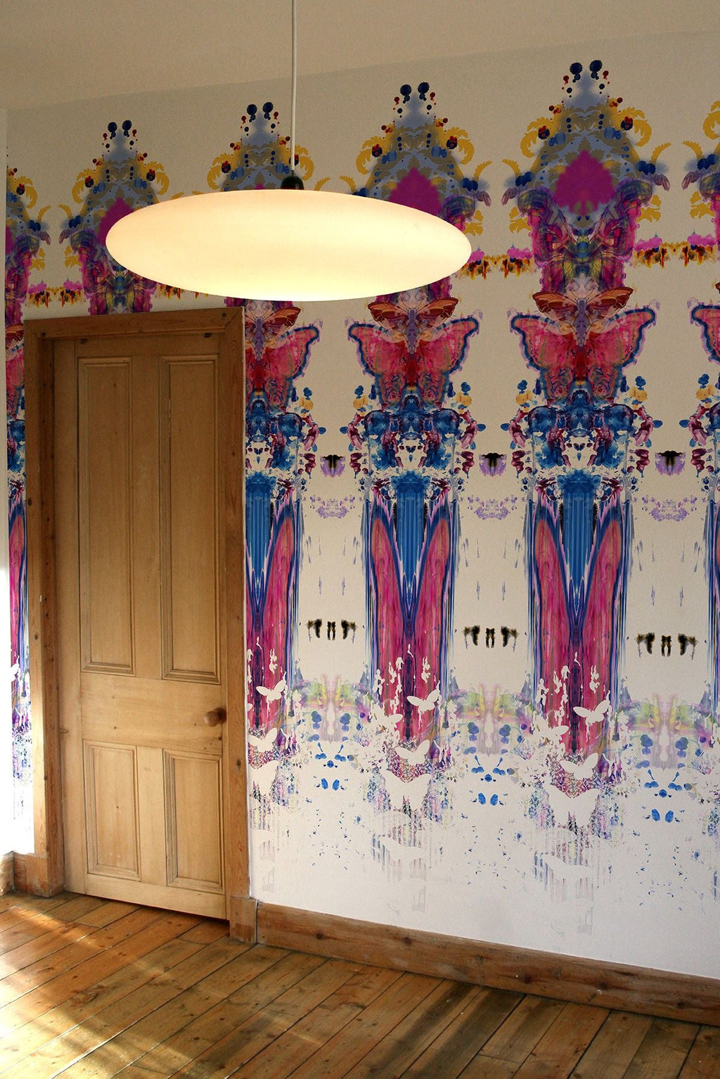 butterfly totem damask wallpaper by timorous beasties on adorn.house