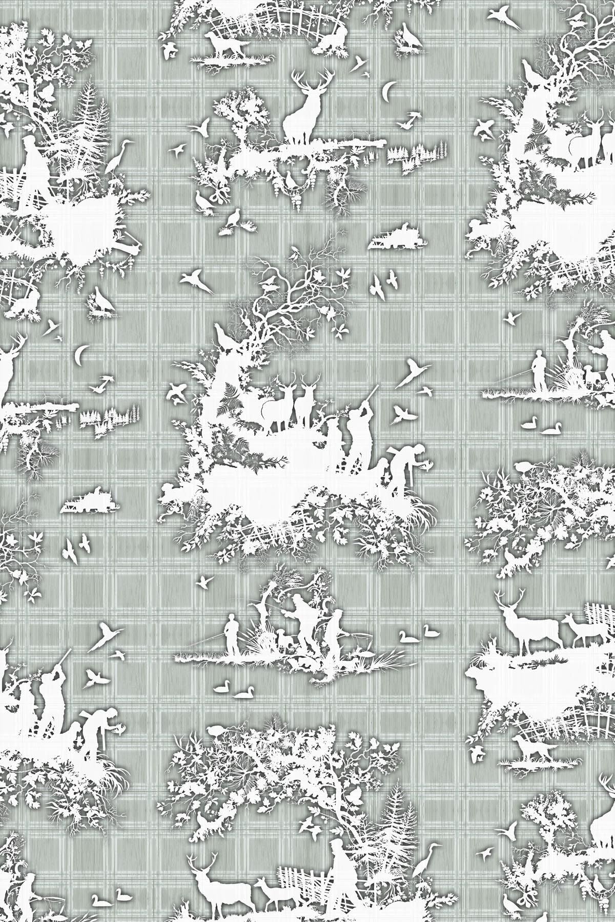 classic hunt wallpaper by timorous beasties on adorn.house
