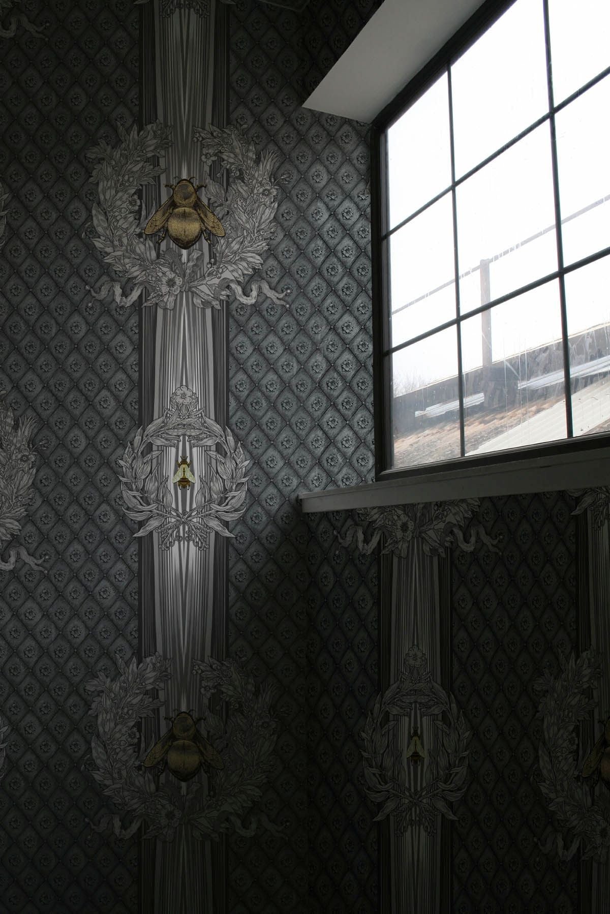 civic bee wallpaper by timorous beasties on adorn.house