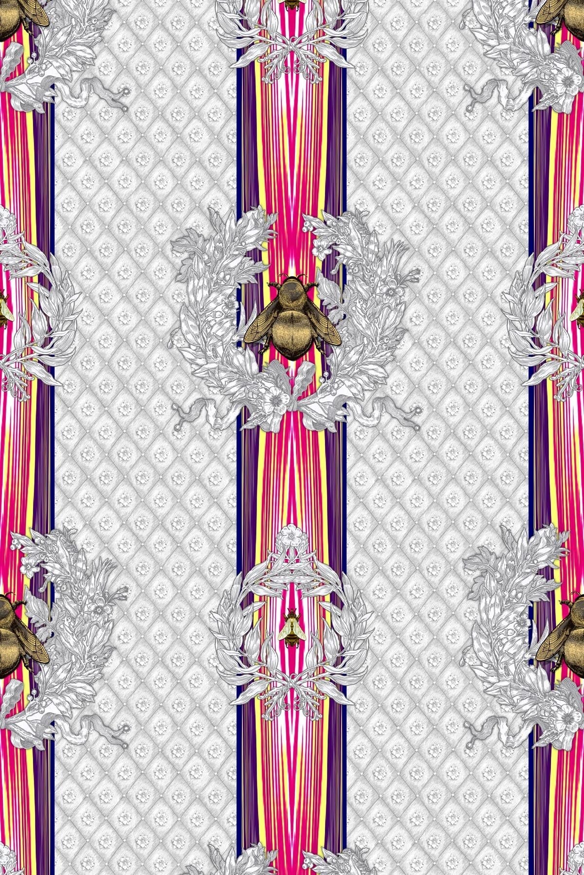 civic bee wallpaper by timorous beasties on adorn.house