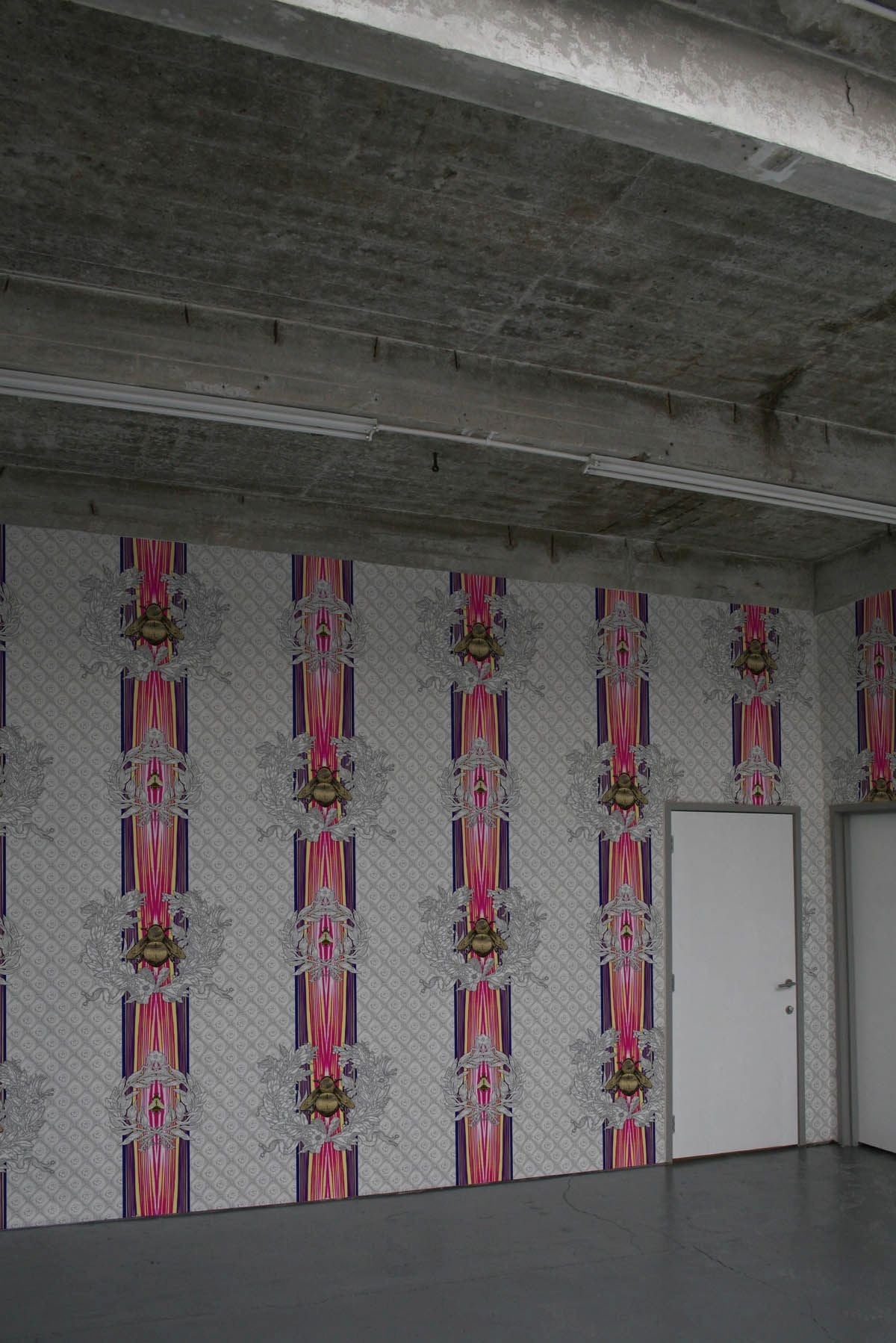 civic bee wallpaper by timorous beasties on adorn.house