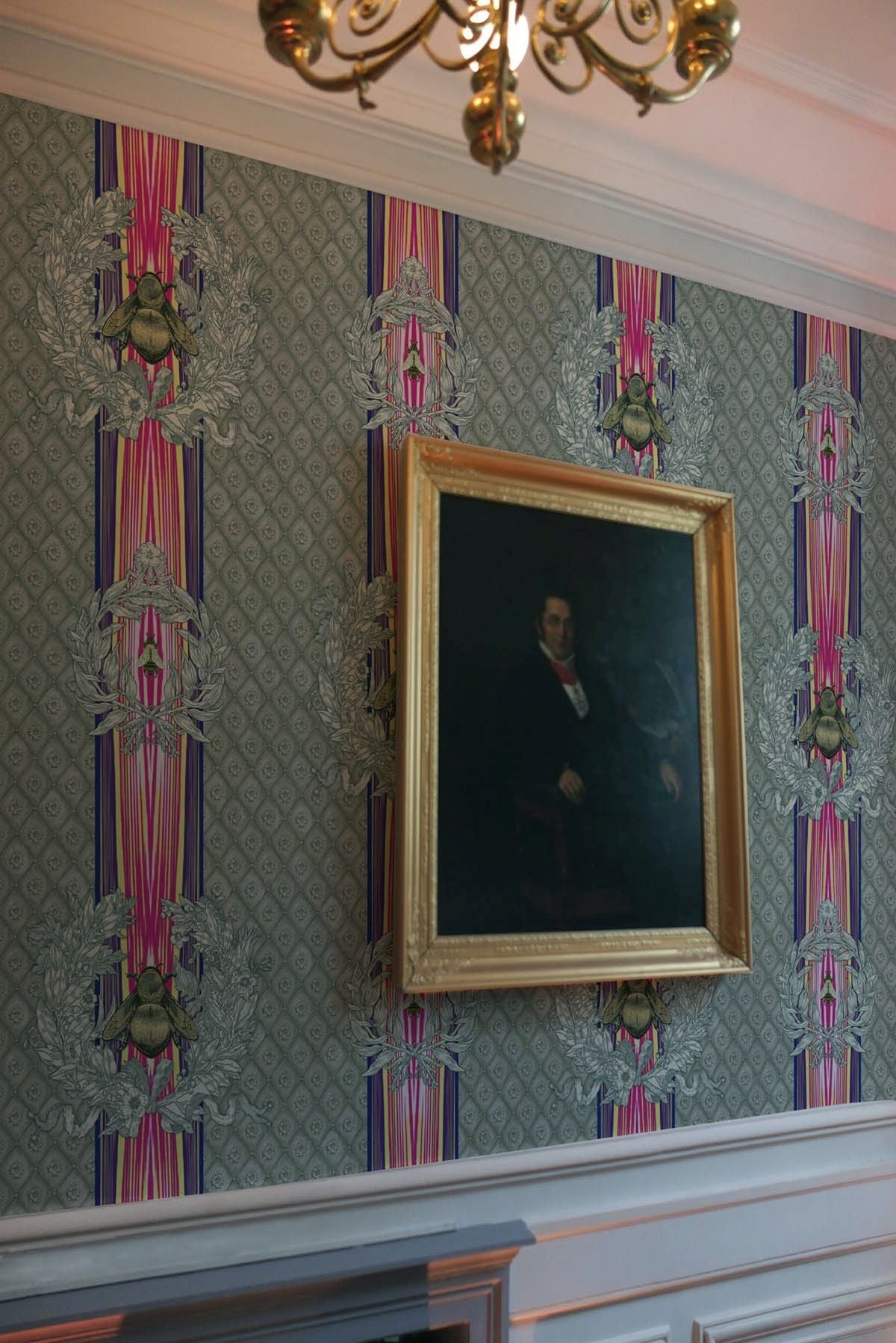 civic bee wallpaper by timorous beasties on adorn.house