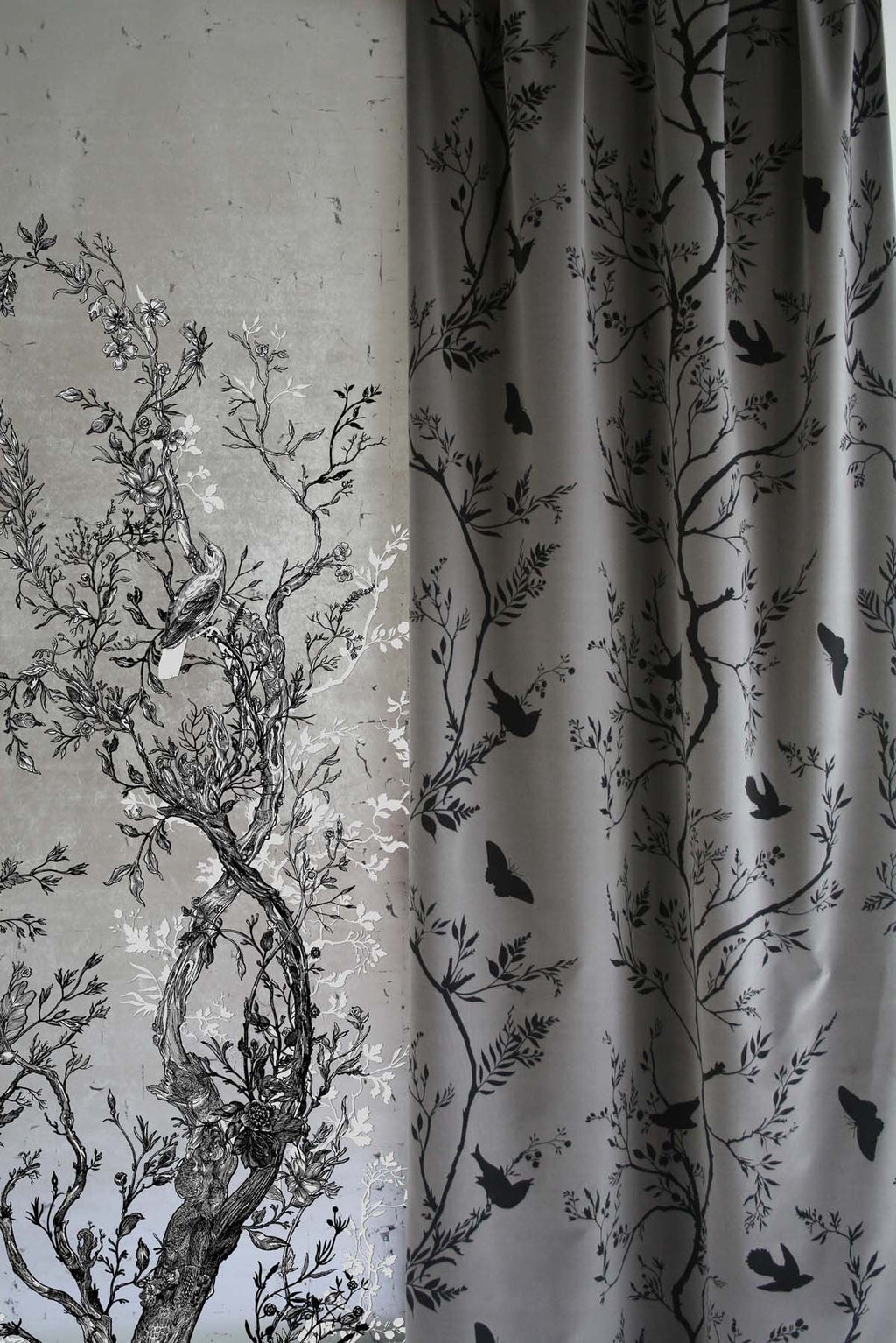 golden oriole wallpaper panels by timorous beasties on adorn.house