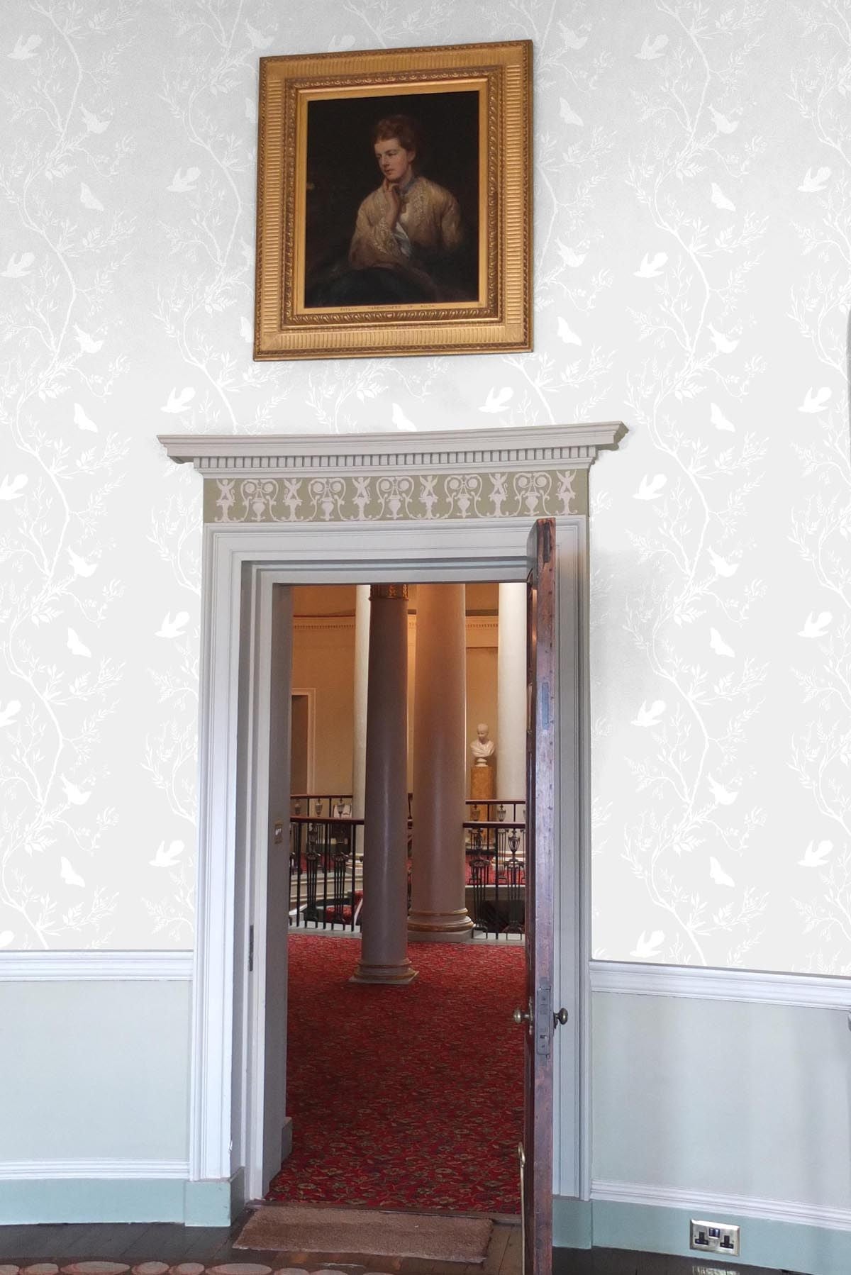 birdbranch stripe wallpaper by timorous beasties on adorn.house