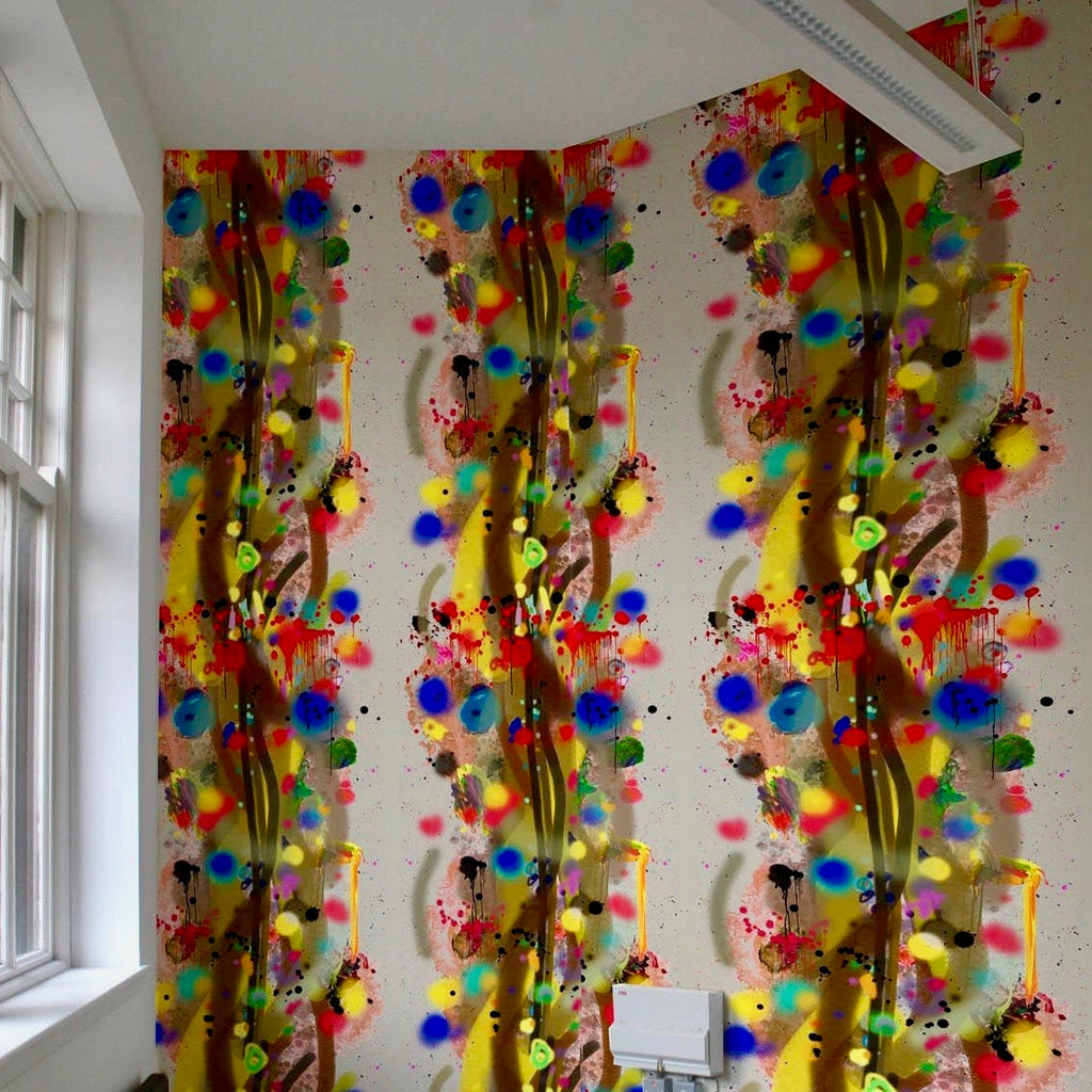 graffiti stripe superwide wallpaper panels by timorous beasties on adorn.house