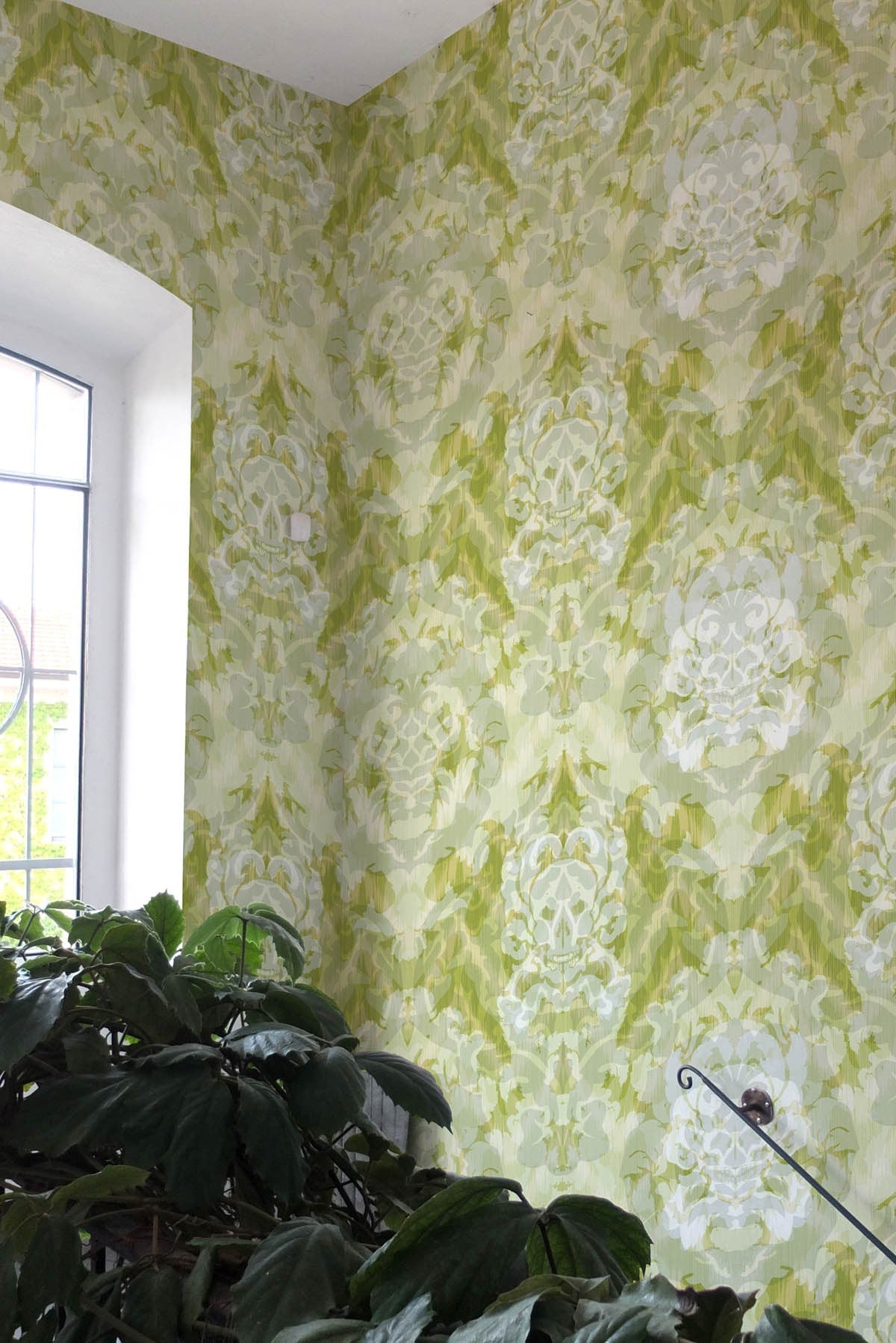 skull damask superwide wallpaper by timorous beasties on adorn.house