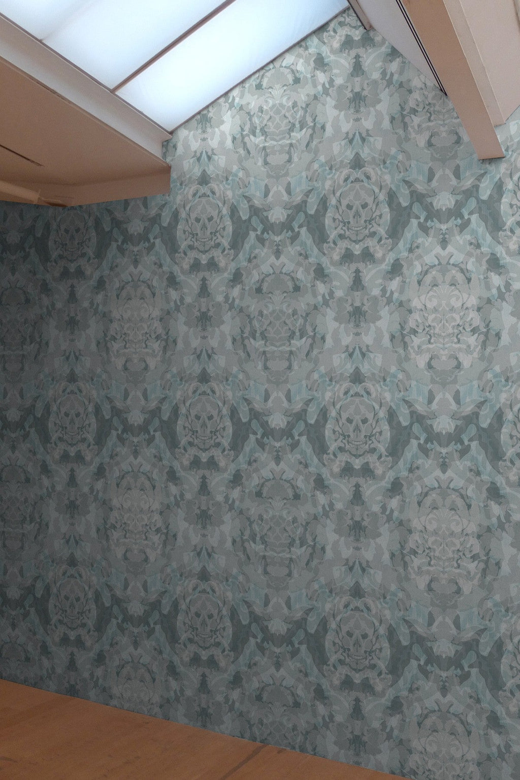 skull damask superwide wallpaper by timorous beasties on adorn.house
