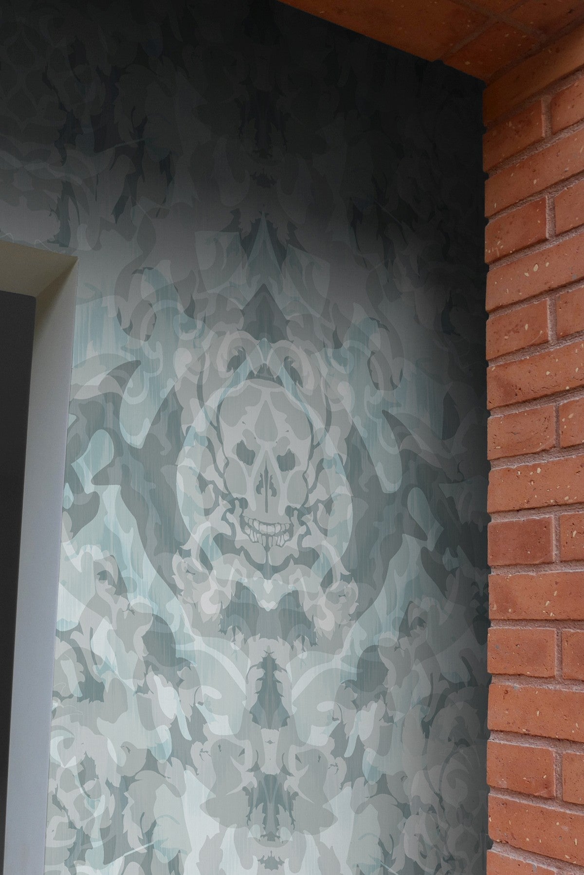 skull damask superwide wallpaper by timorous beasties on adorn.house