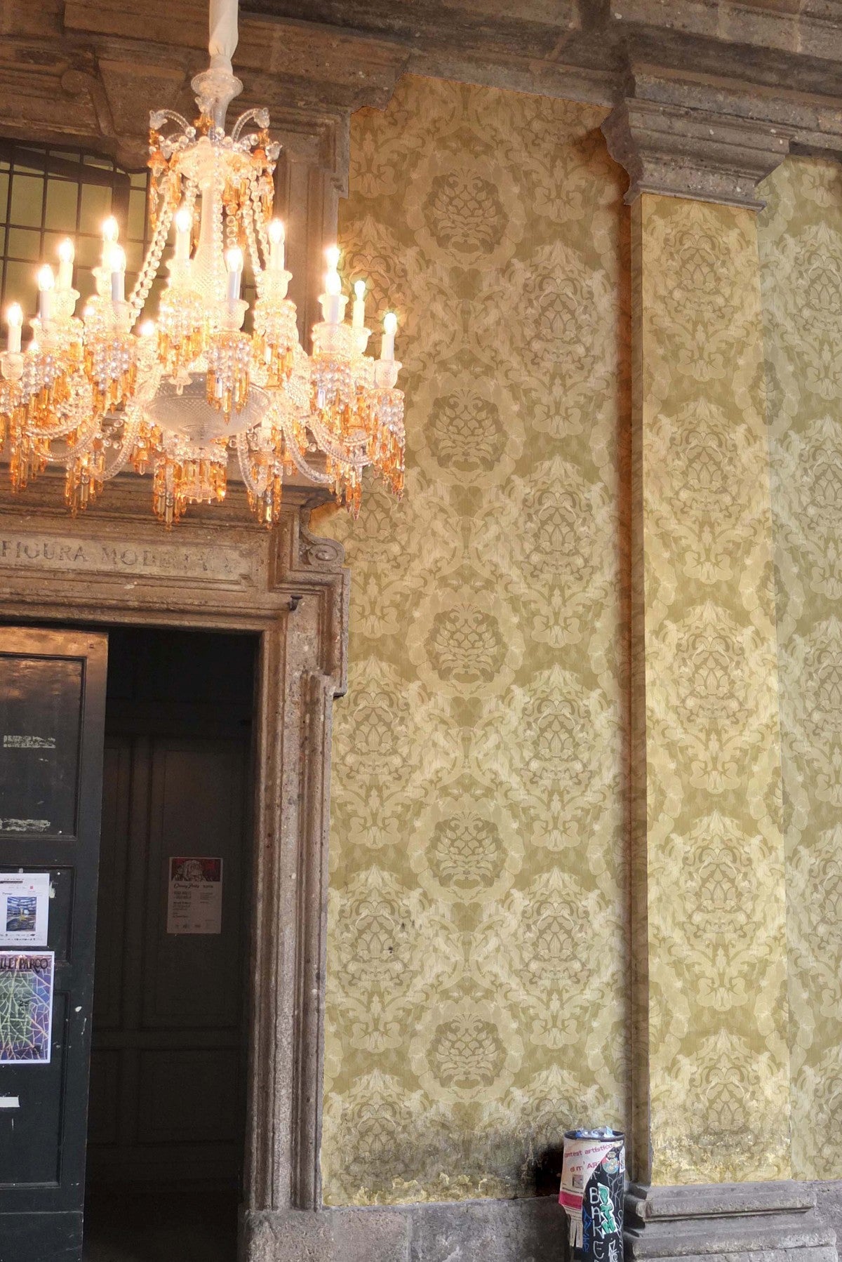 skull damask superwide wallpaper by timorous beasties on adorn.house