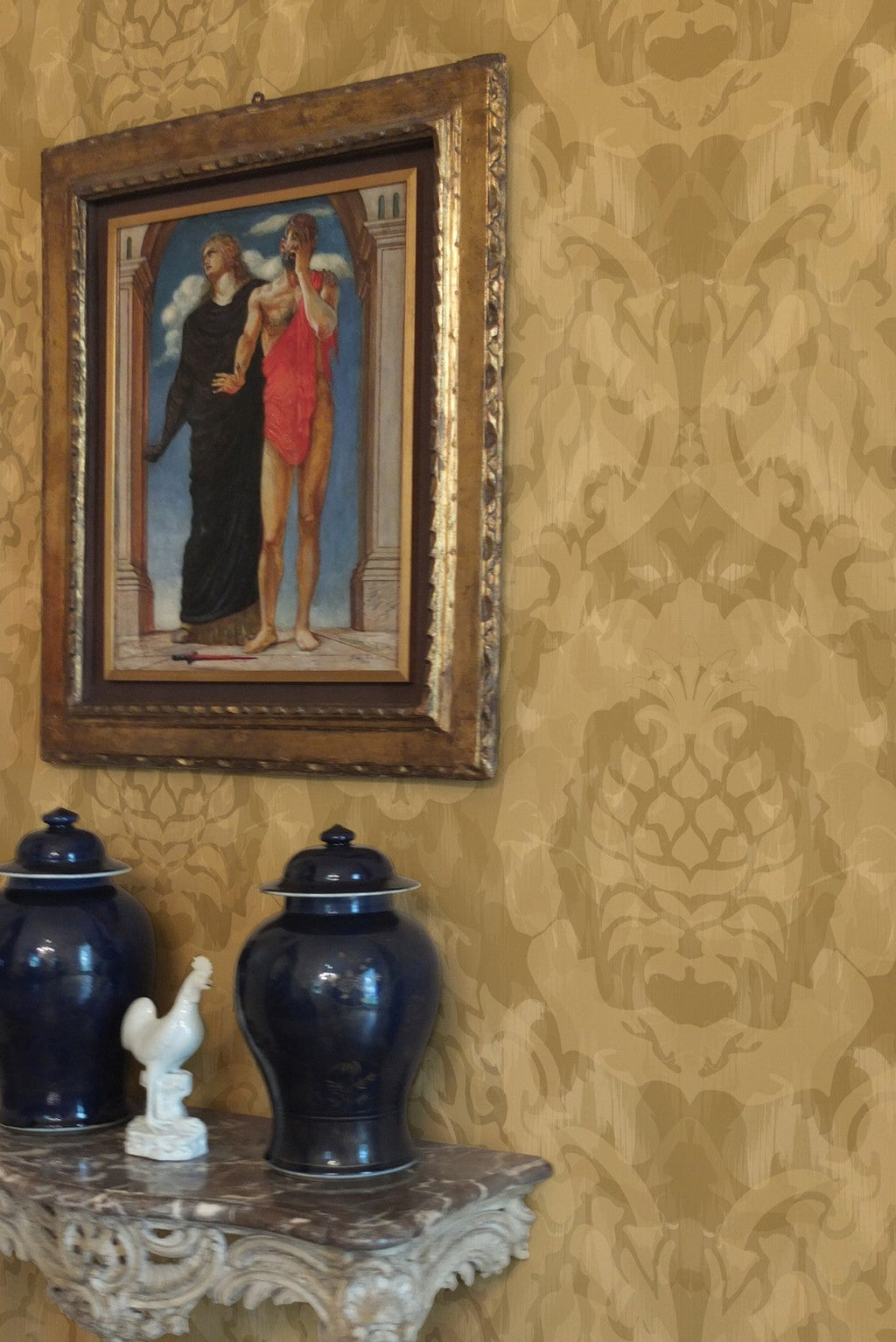 skull damask superwide wallpaper by timorous beasties on adorn.house