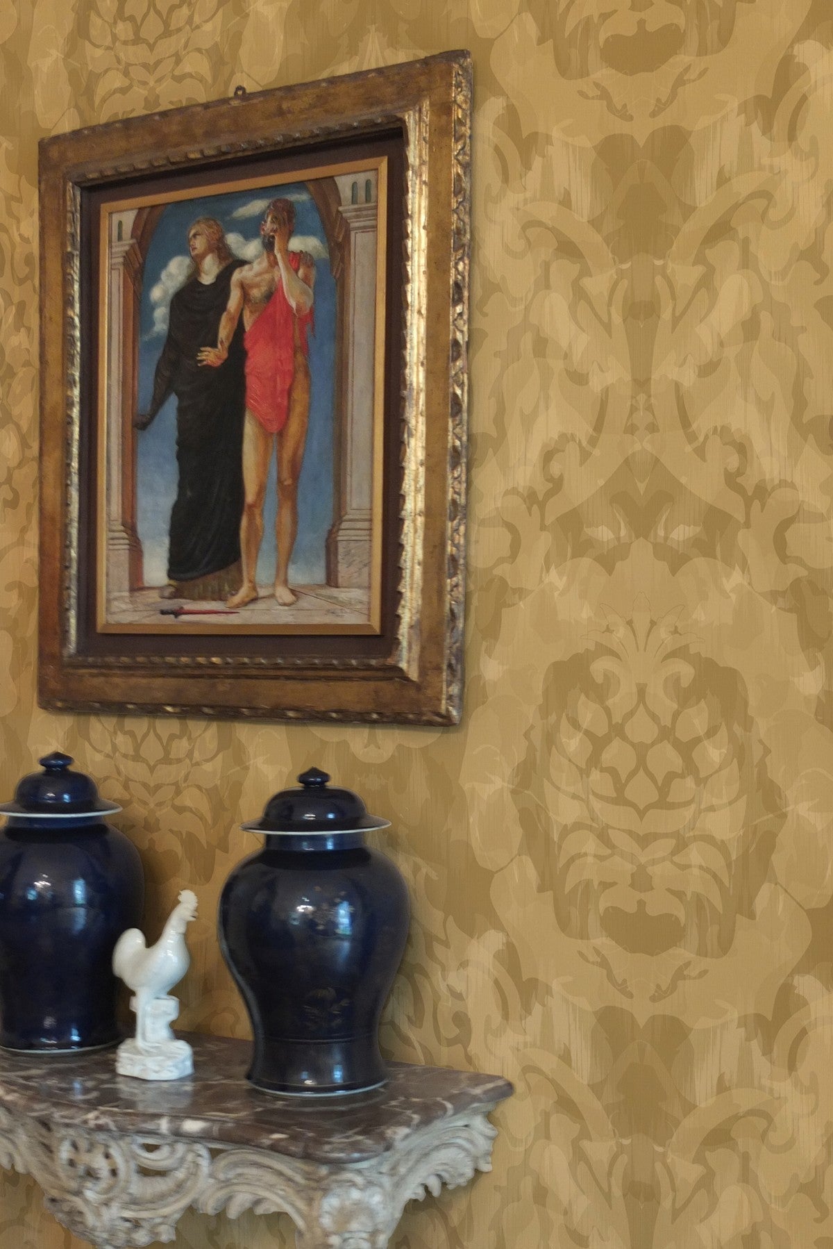 skull damask superwide wallpaper by timorous beasties on adorn.house