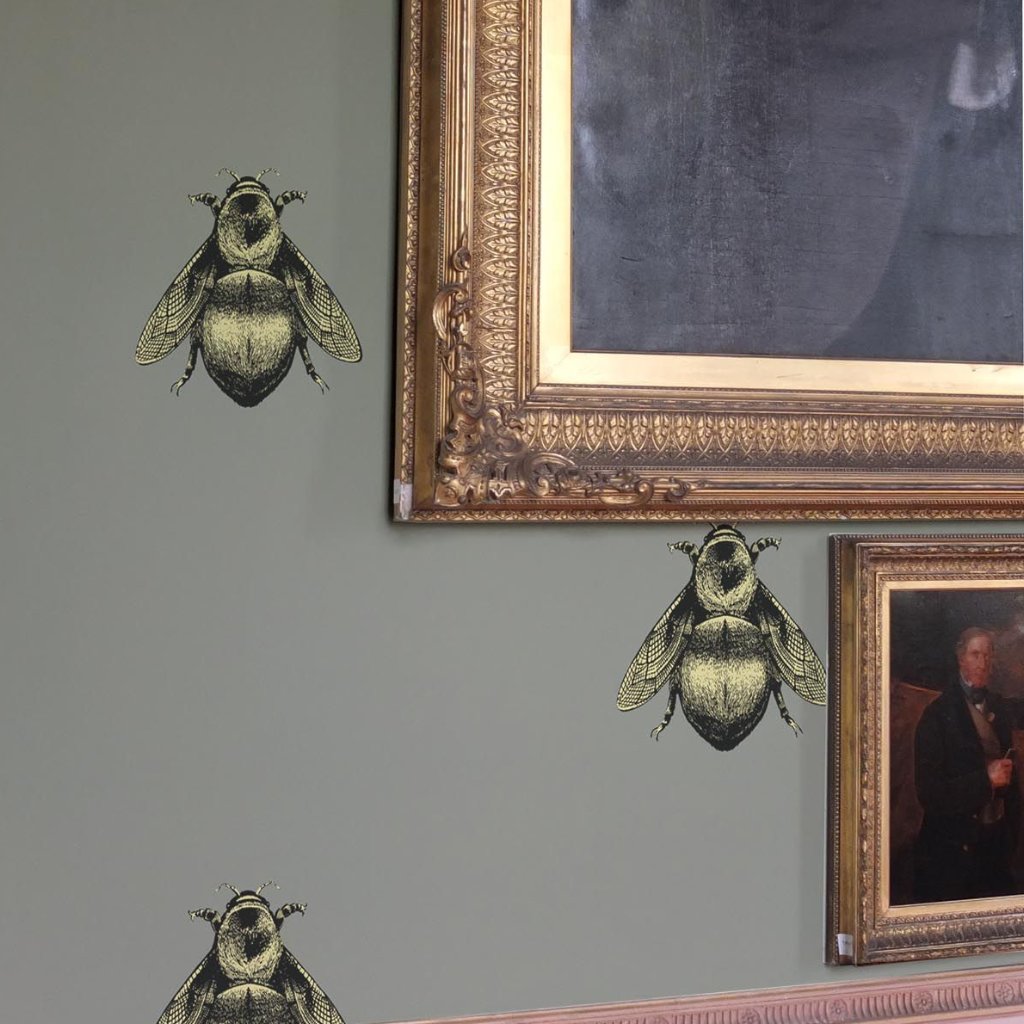 napoleon bee wallpaper by timorous beasties, wallpaper on adorn.house