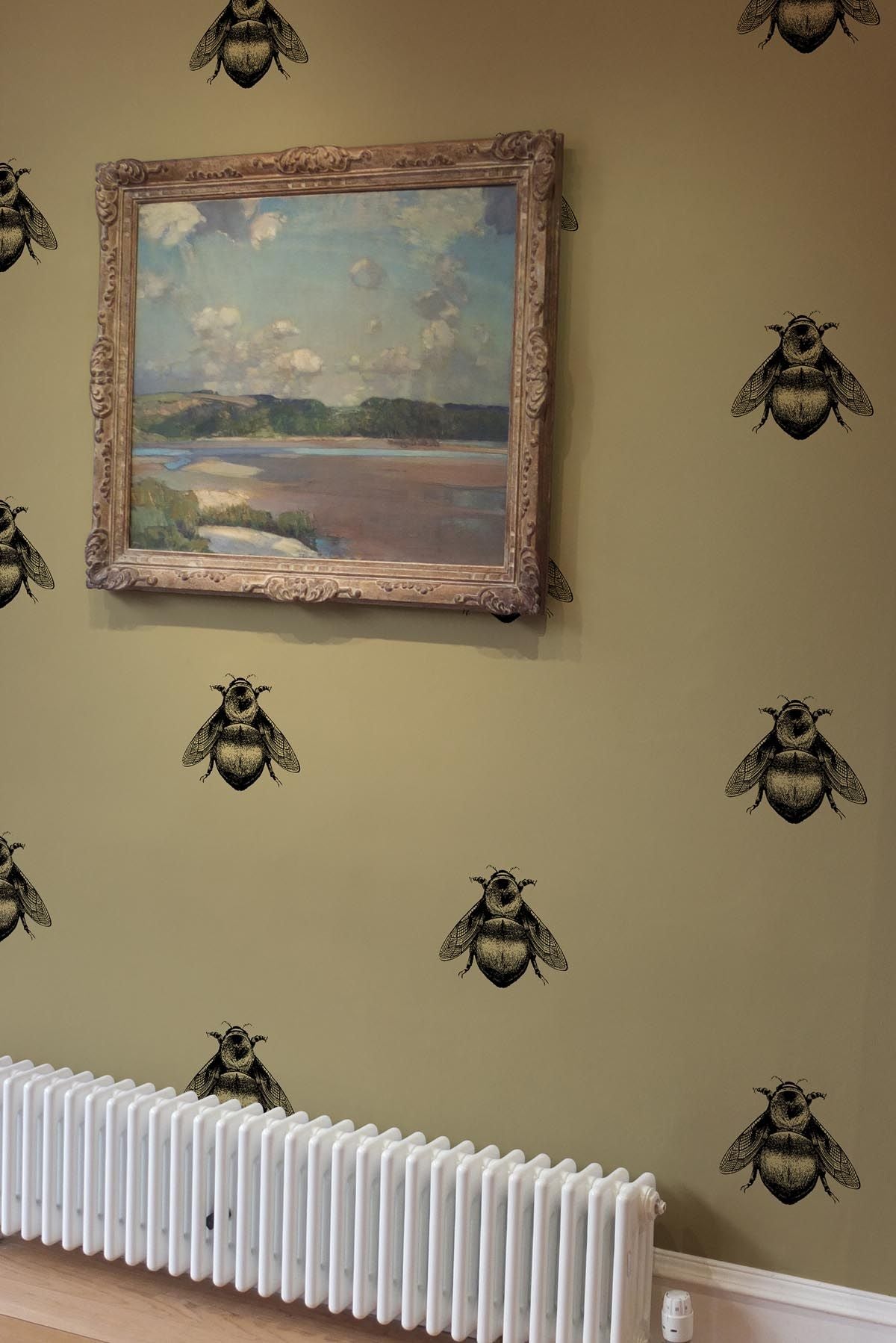napoleon bee wallpaper by timorous beasties, wallpaper on adorn.house