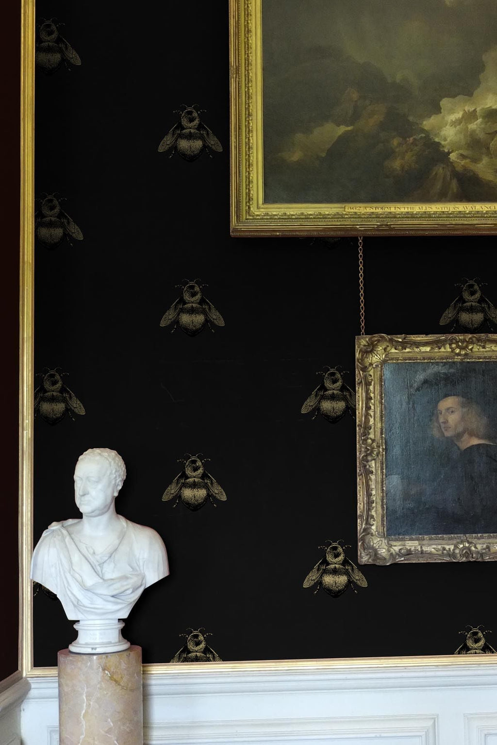 napoleon bee wallpaper by timorous beasties, wallpaper on adorn.house