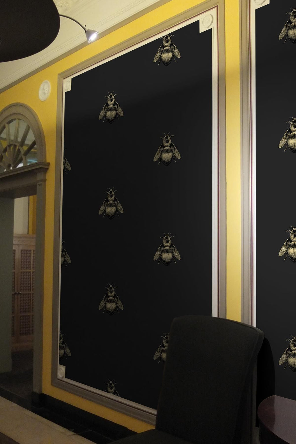 napoleon bee wallpaper by timorous beasties, wallpaper on adorn.house