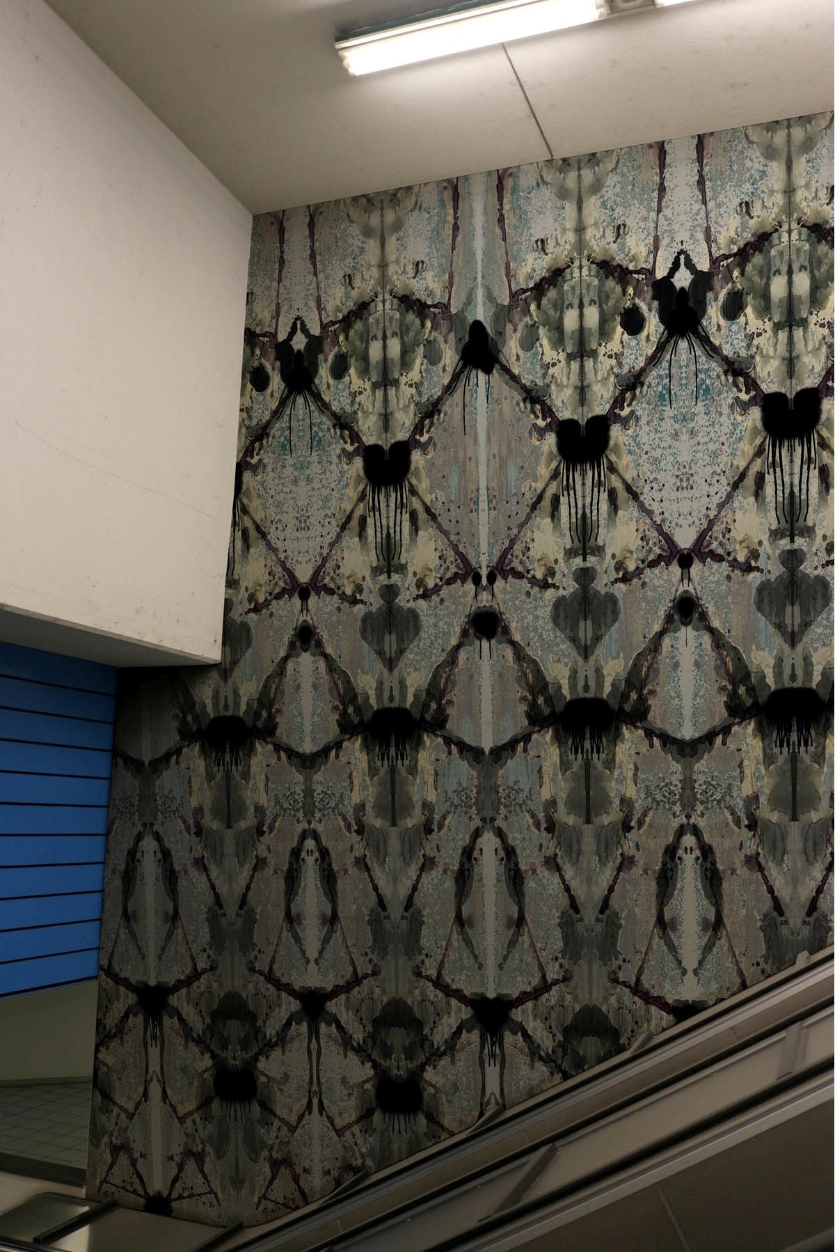 rorschach diamond blue grey panel wallpaper by timorous beasties on adorn.house
