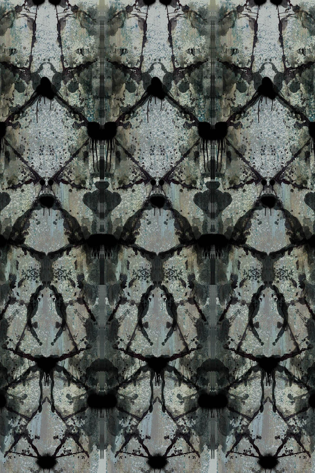 rorschach diamond blue grey panel wallpaper by timorous beasties on adorn.house